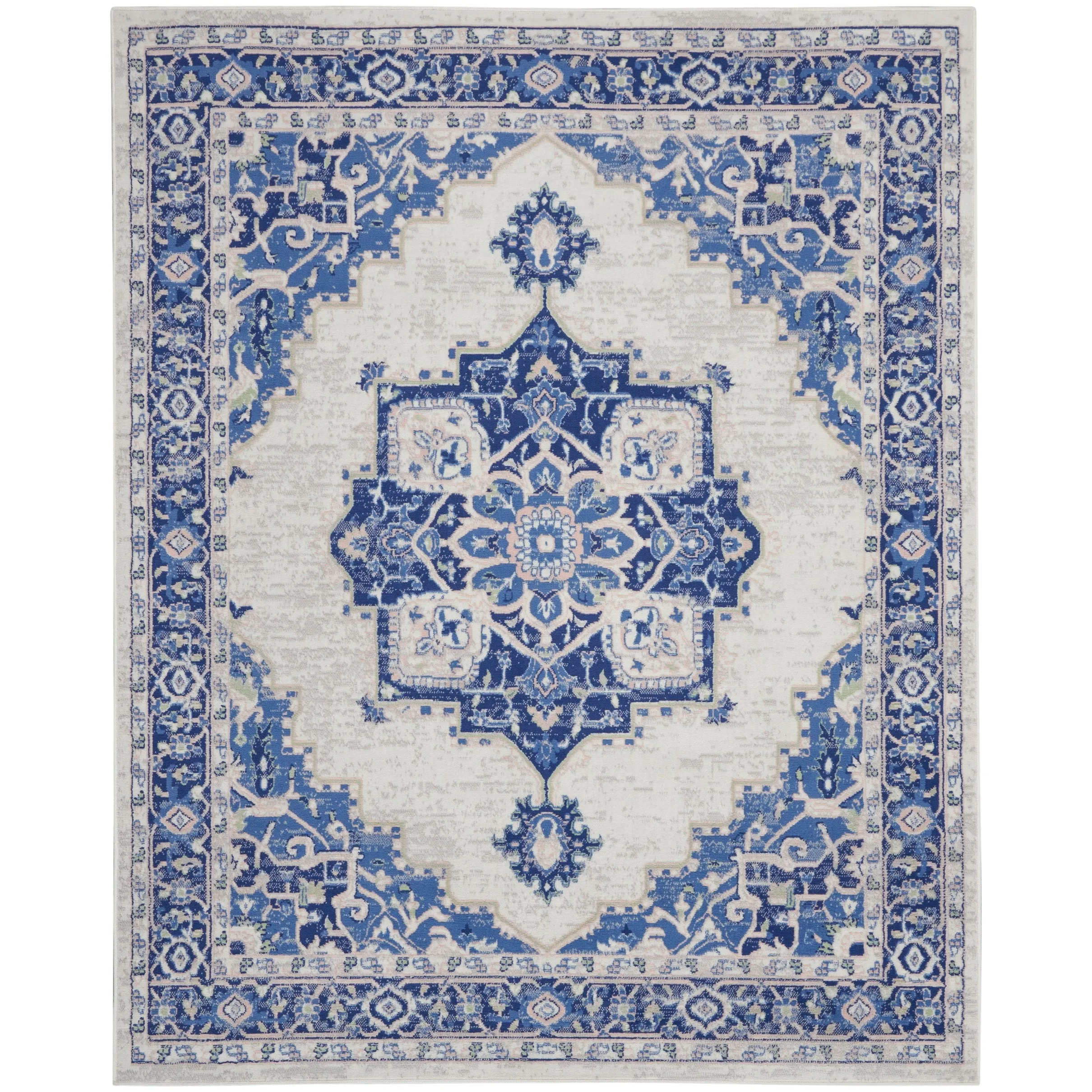 Nourison Whimsicle Modern Persian Floral Medallion Area Rug