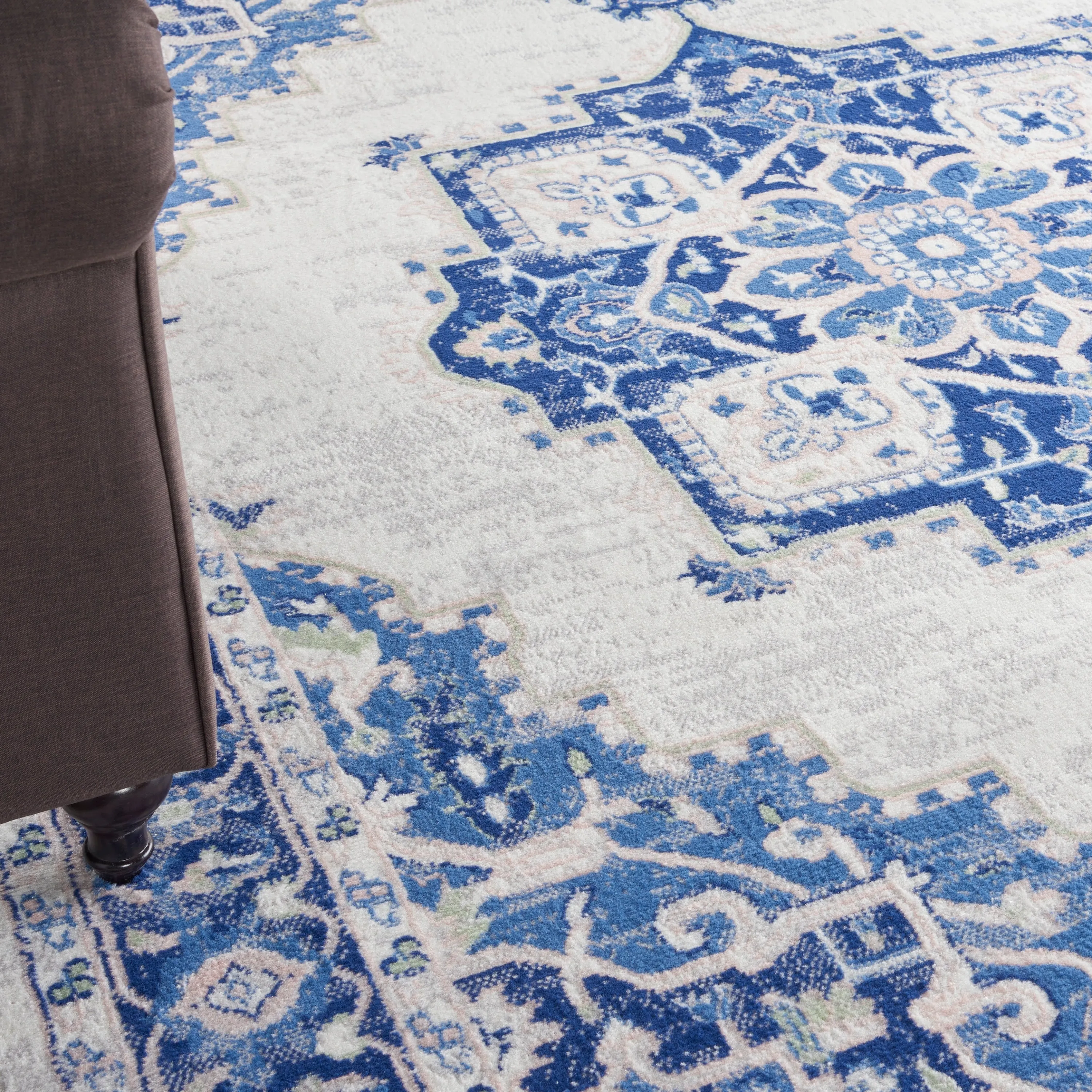 Nourison Whimsicle Modern Persian Floral Medallion Area Rug