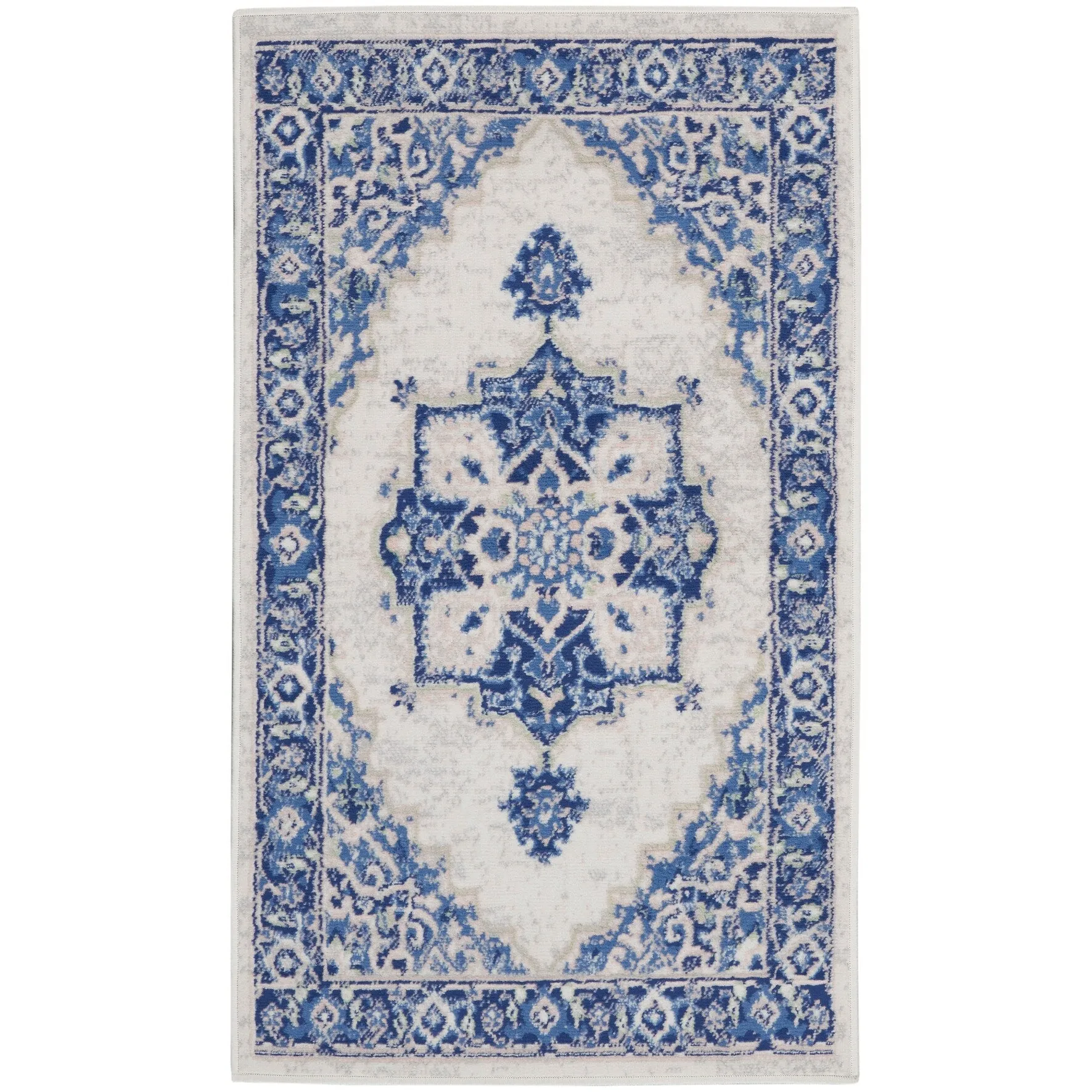 Nourison Whimsicle Modern Persian Floral Medallion Area Rug