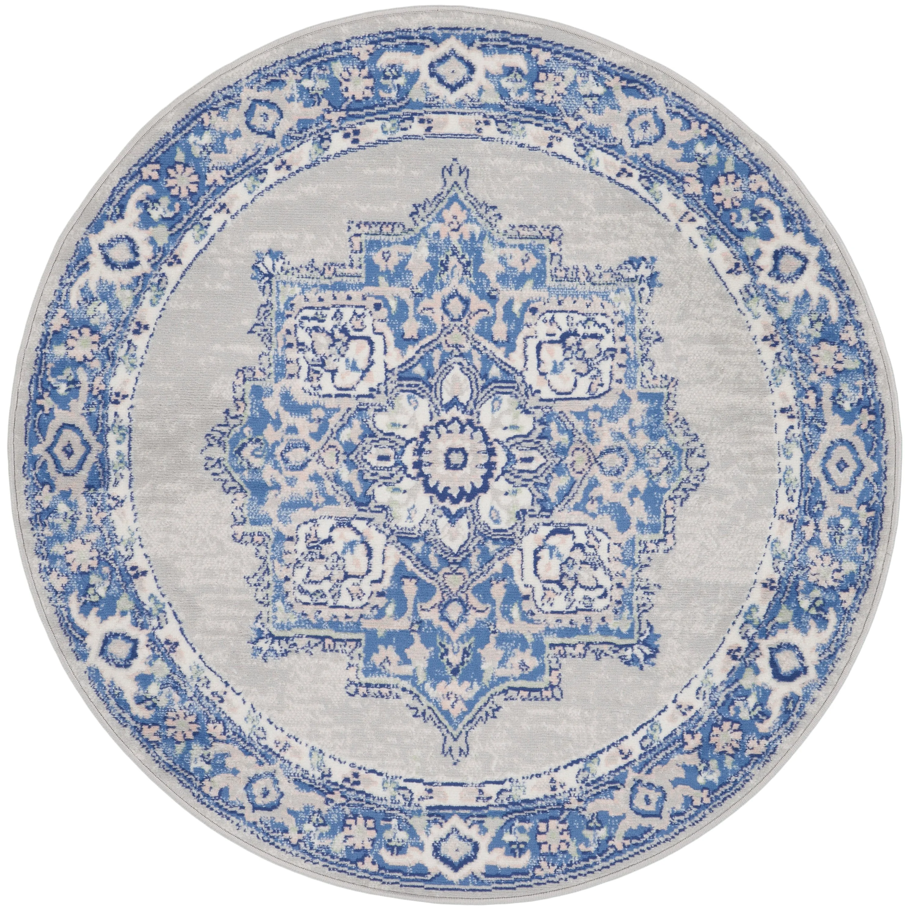 Nourison Whimsicle Modern Persian Floral Medallion Area Rug