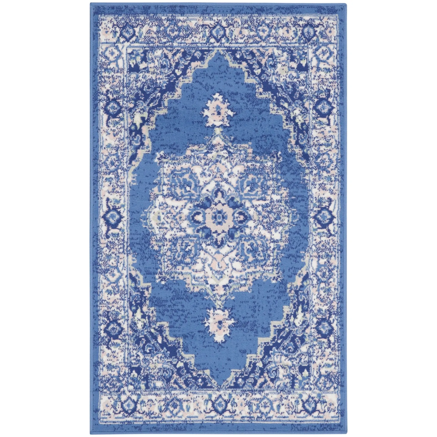 Nourison Whimsicle Modern Persian Floral Medallion Area Rug