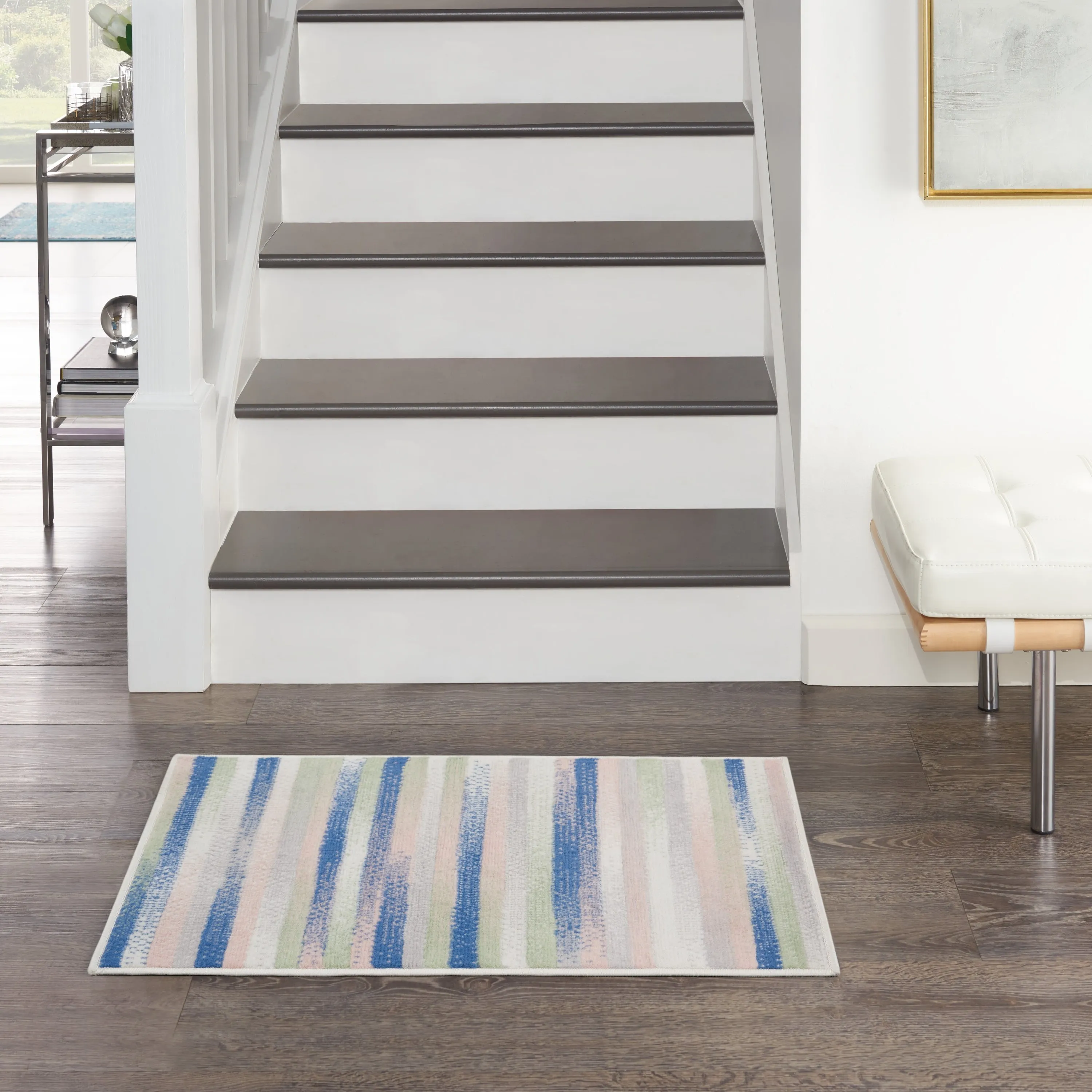 Nourison Whimsicle Modern Striped Abstract Area Rug