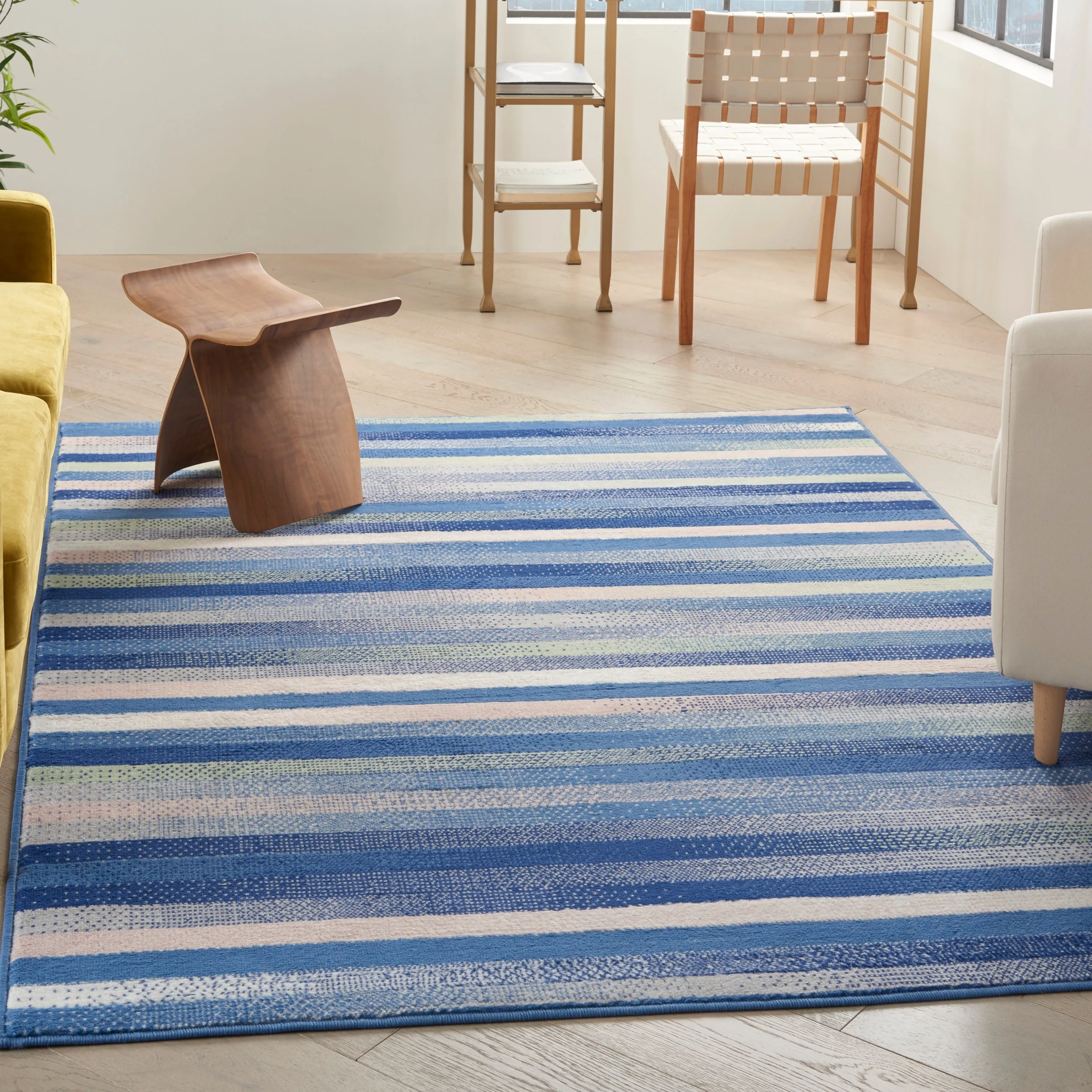 Nourison Whimsicle Modern Striped Abstract Area Rug
