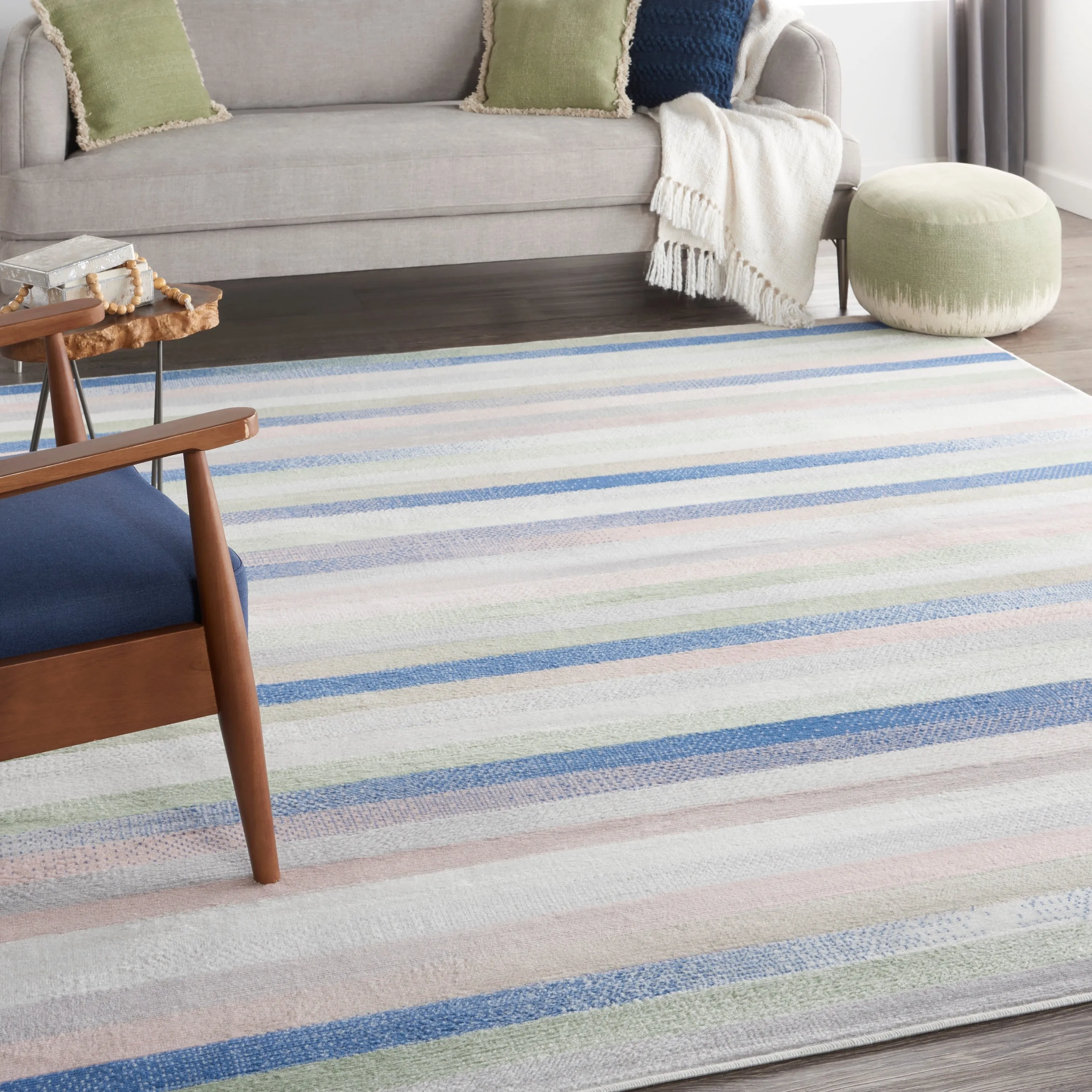 Nourison Whimsicle Modern Striped Abstract Area Rug