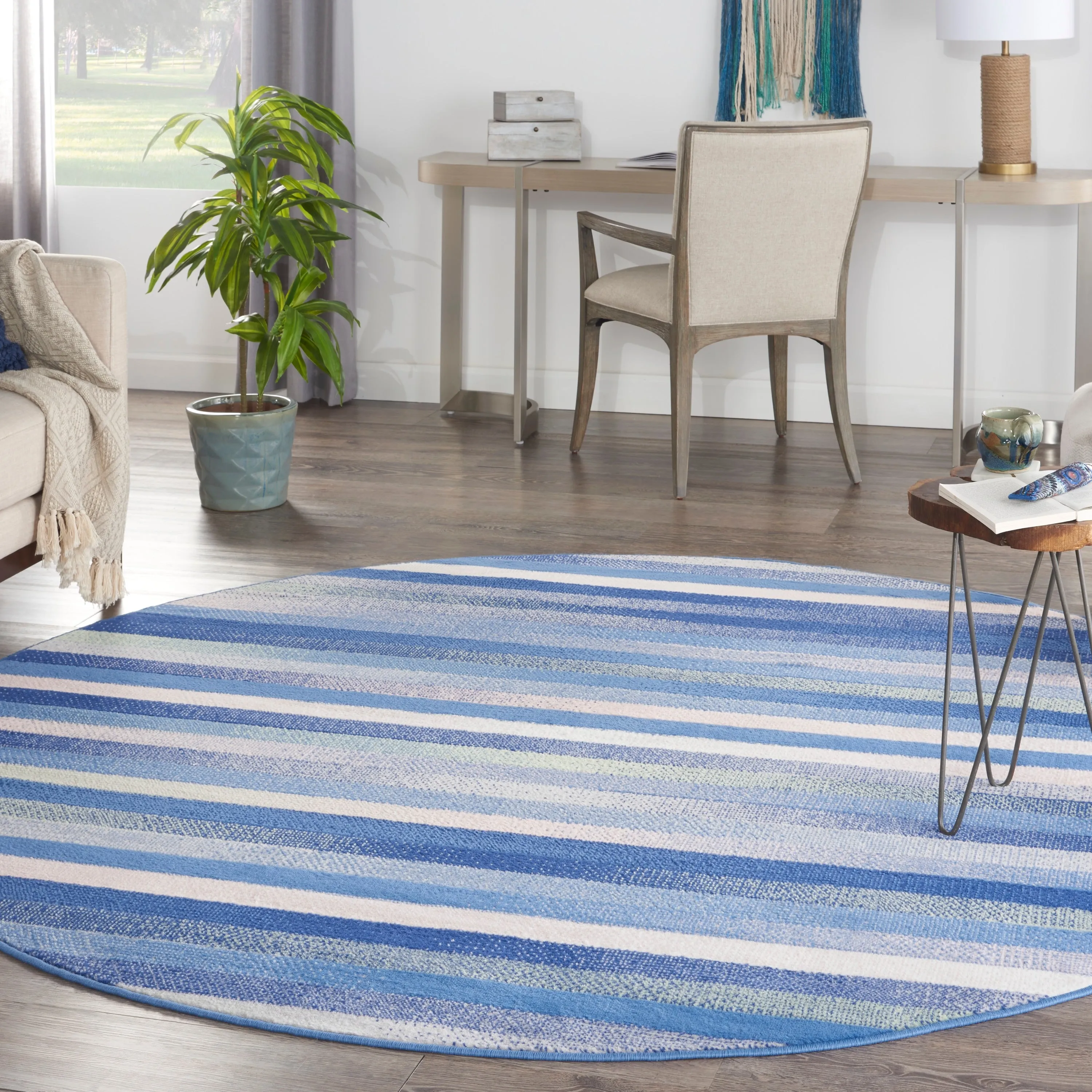 Nourison Whimsicle Modern Striped Abstract Area Rug