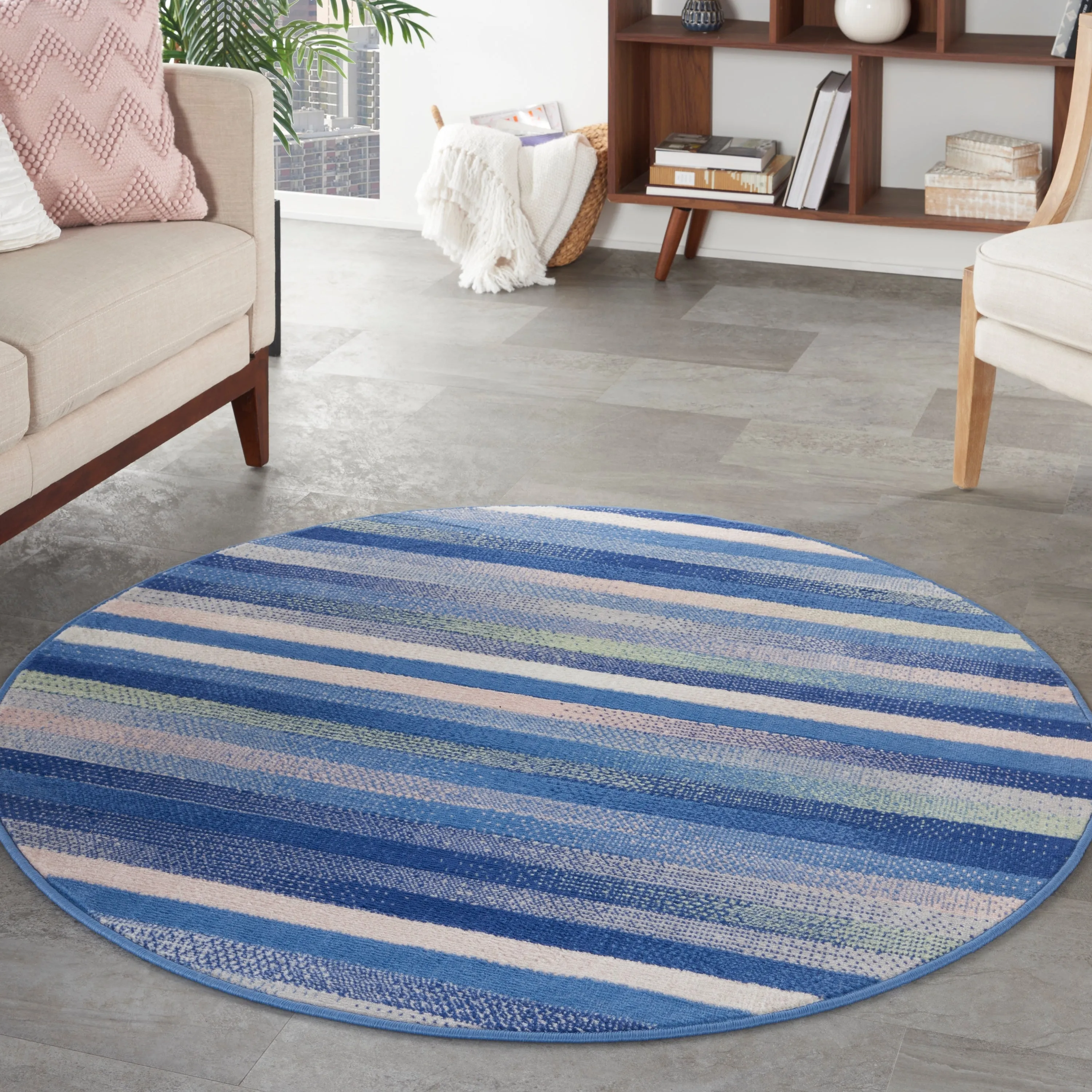 Nourison Whimsicle Modern Striped Abstract Area Rug