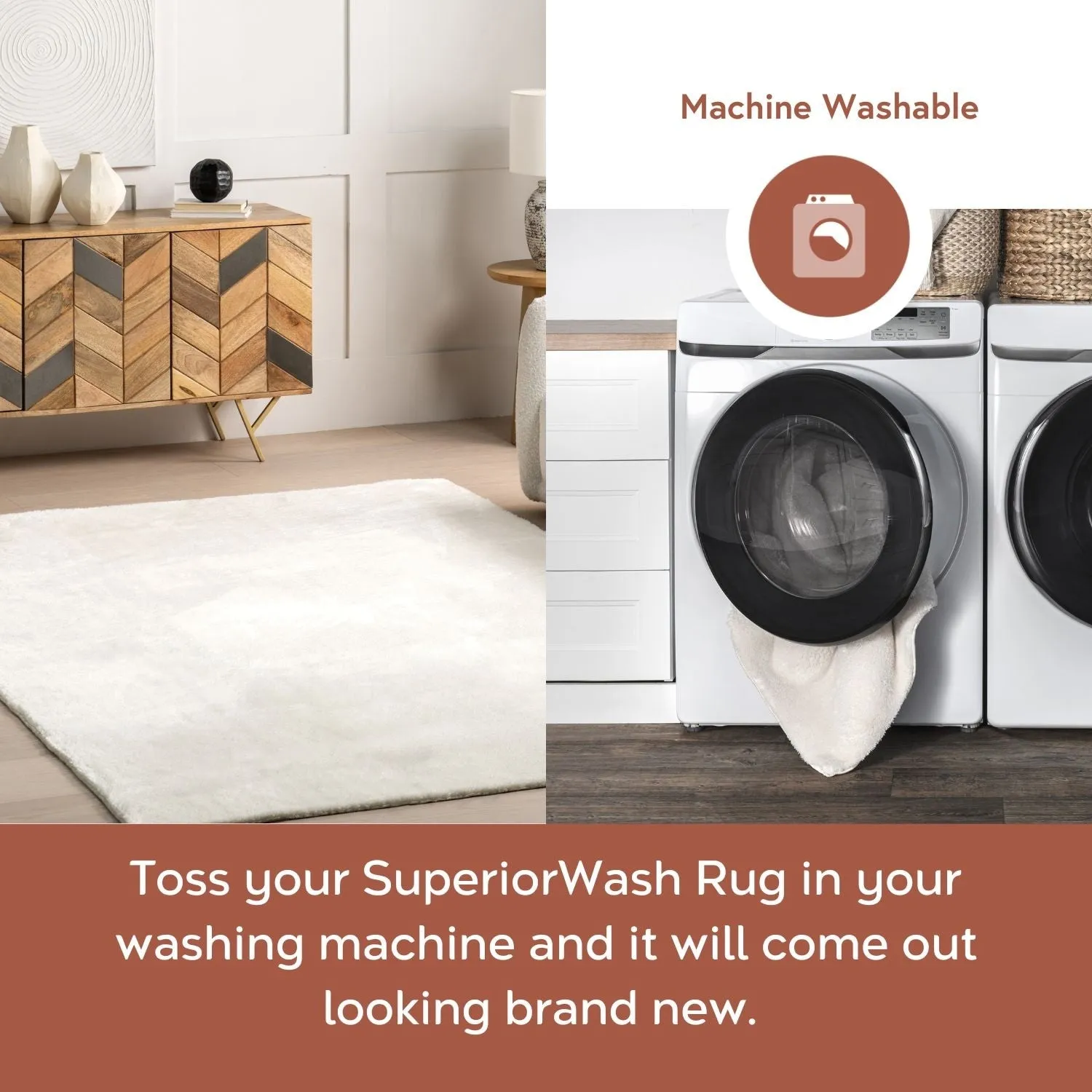 Nuloom Daleyza Checkered Machine Washable Area Rug
