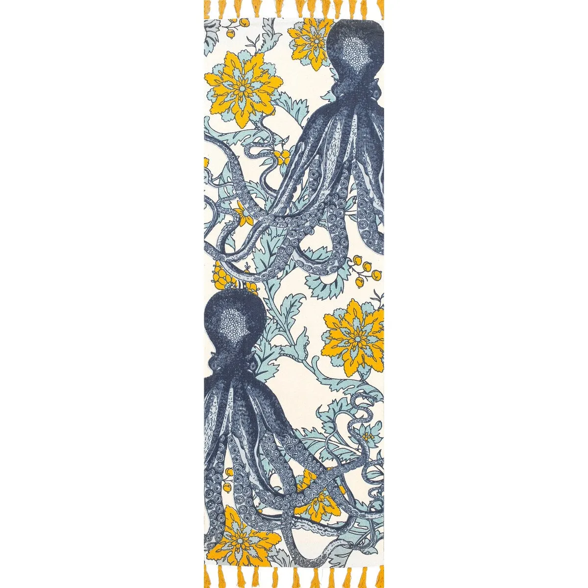 Nuloom Handmade by Thomas Paul Cotton Printed Octopus Area Rug - 2'8 x 12' Runner