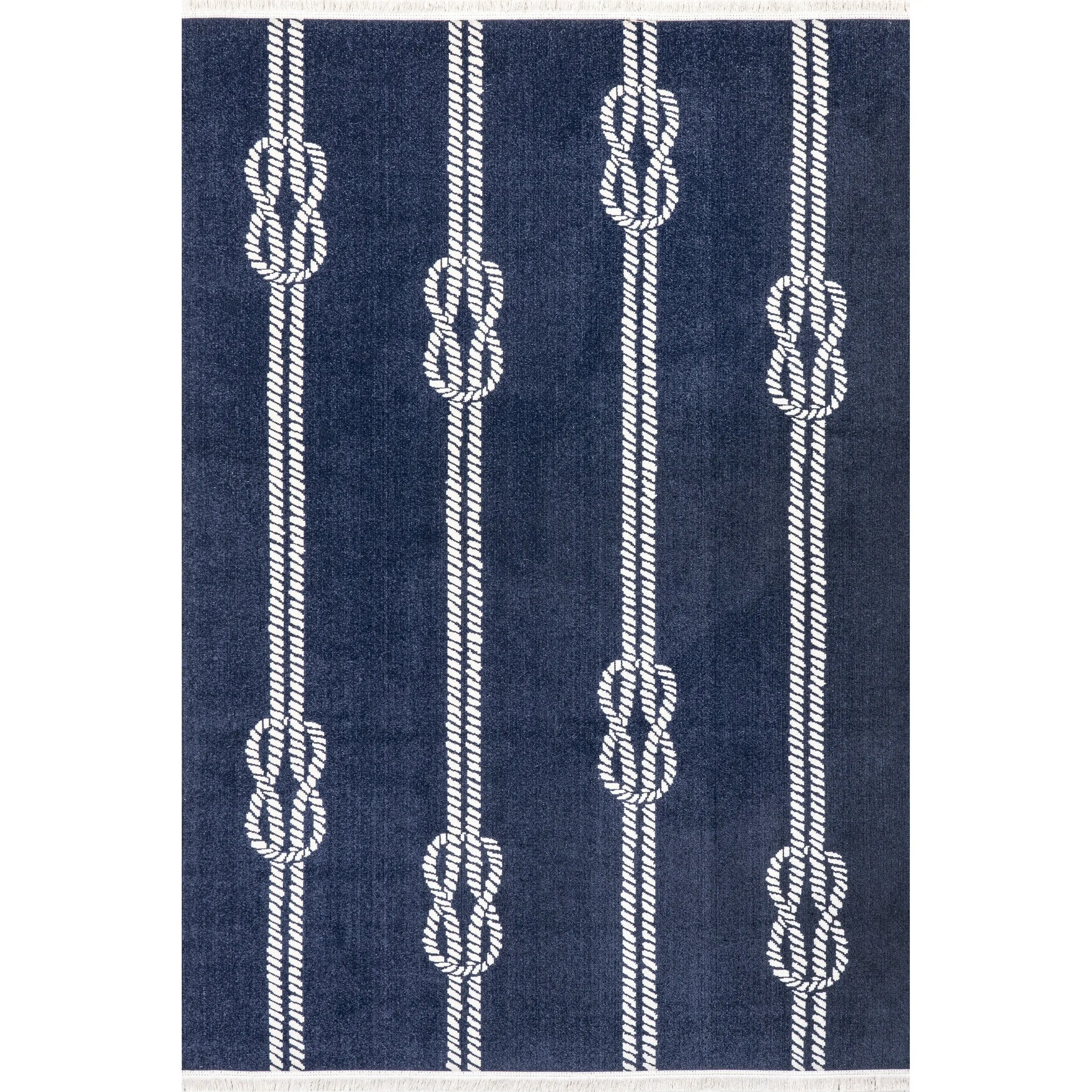 Nuloom Ida Coastal Ropes Indoor/Outdoor Fringe Area Rug