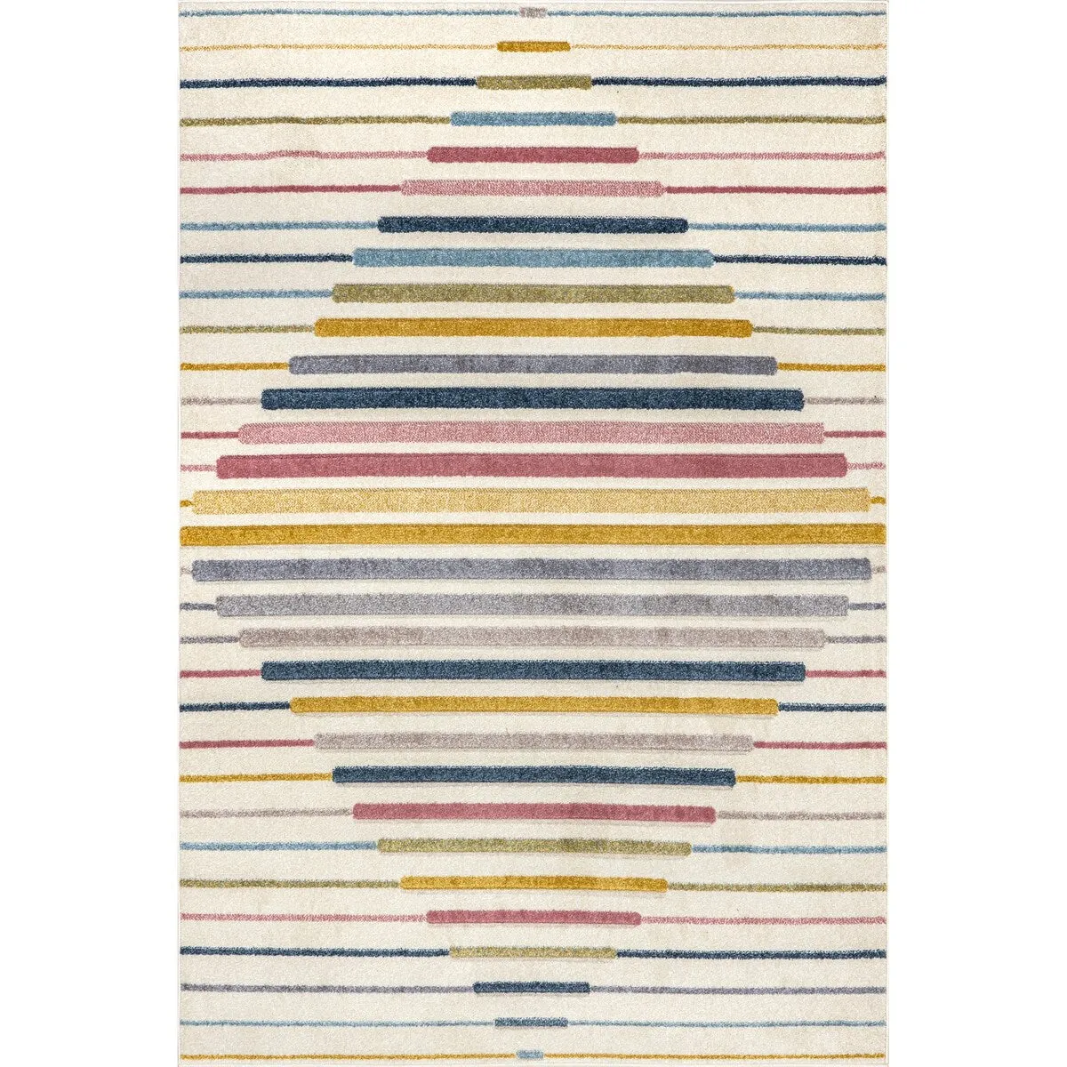 Nuloom Jaelynn Diamond Striped Kids Area Rug