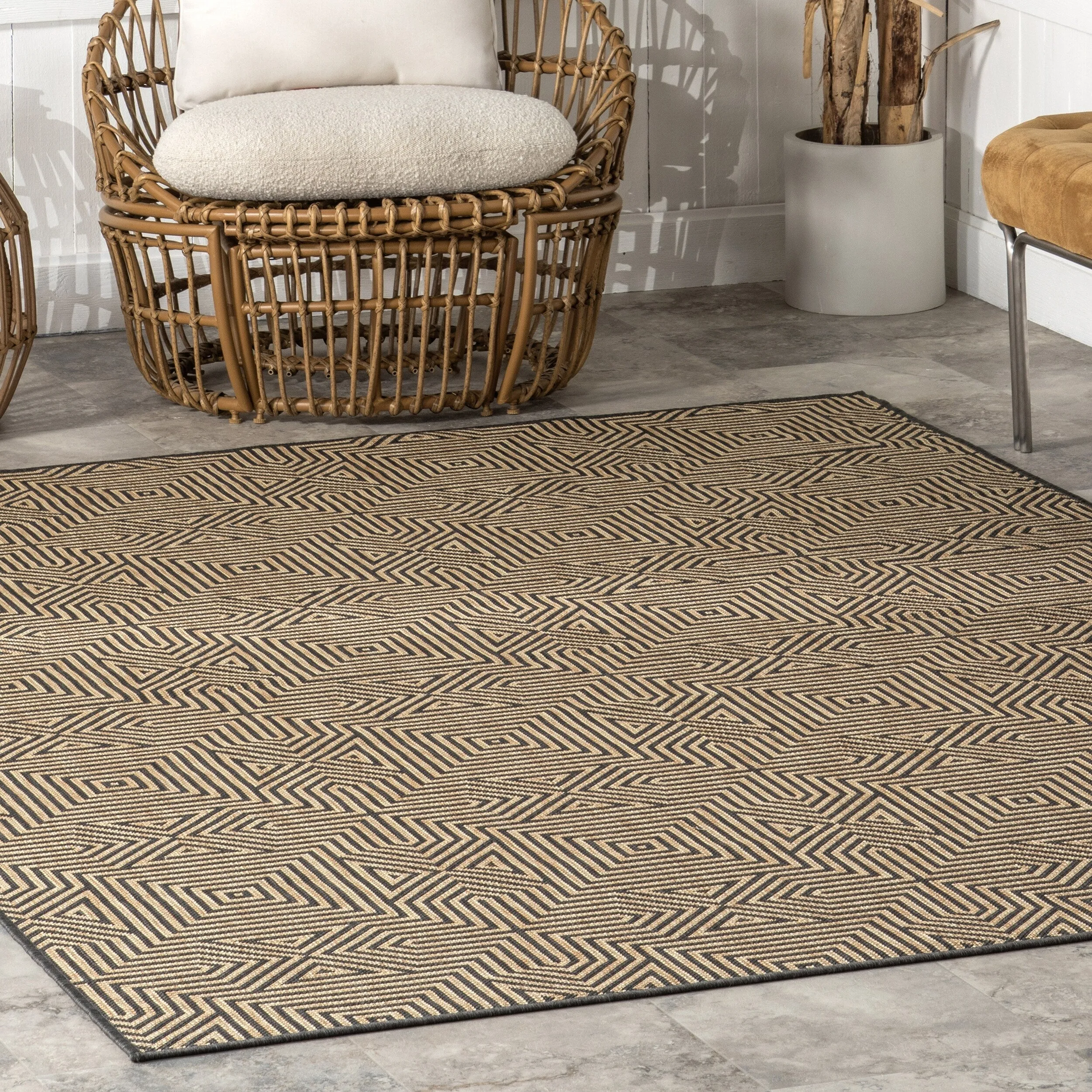 Nuloom Kelsey Modern Abstract Indoor/Outdoor Area Rug