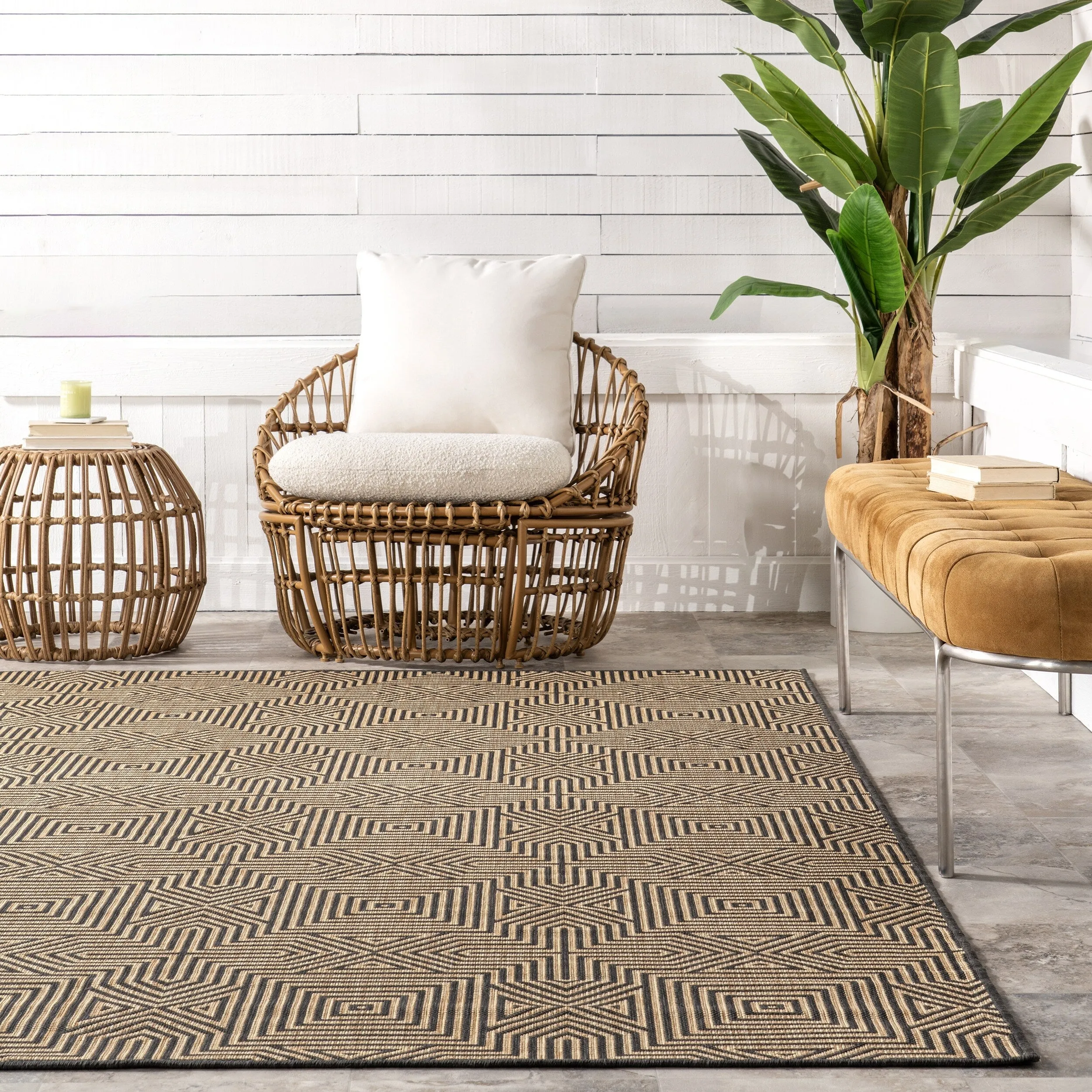Nuloom Kelsey Modern Abstract Indoor/Outdoor Area Rug