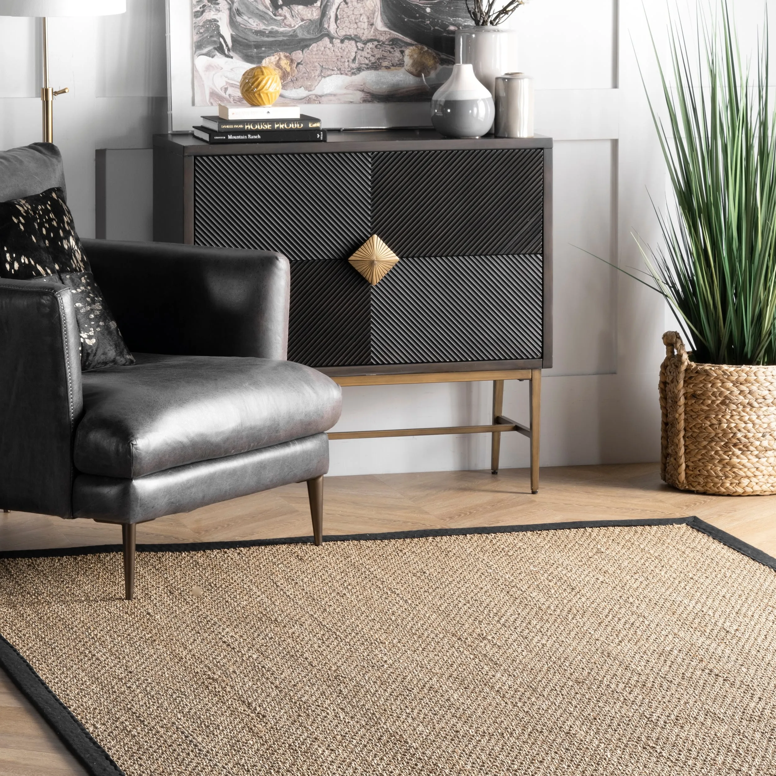 Nuloom Kiana Casual Seagrass Bordered Area Rug