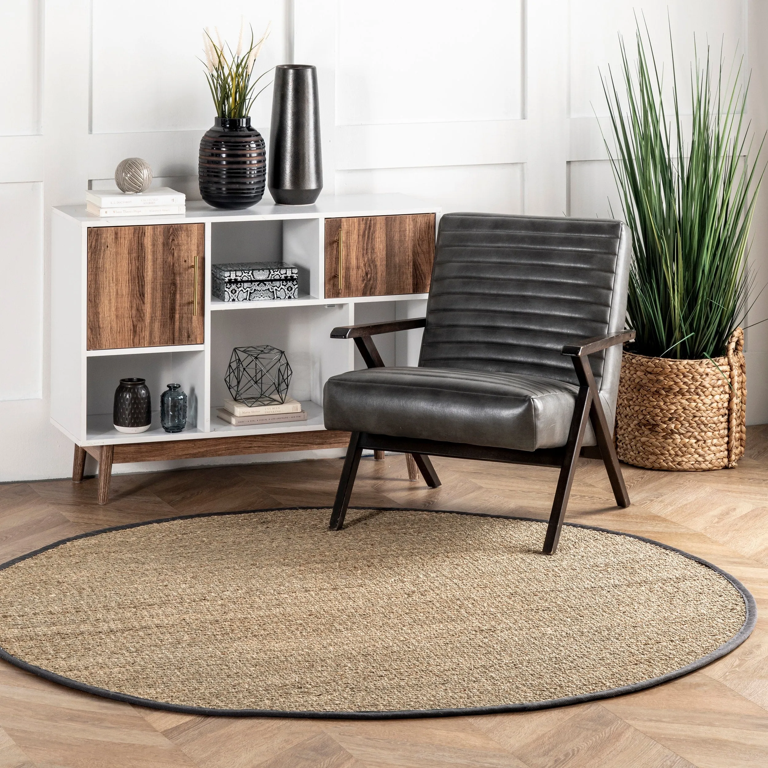 Nuloom Kiana Casual Seagrass Bordered Area Rug