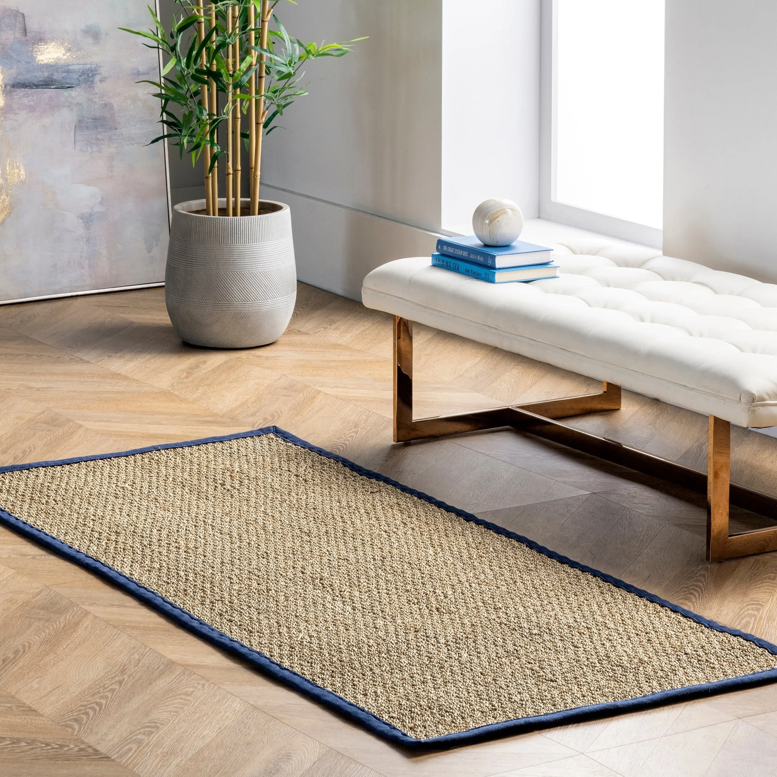 Nuloom Kiana Casual Seagrass Bordered Area Rug