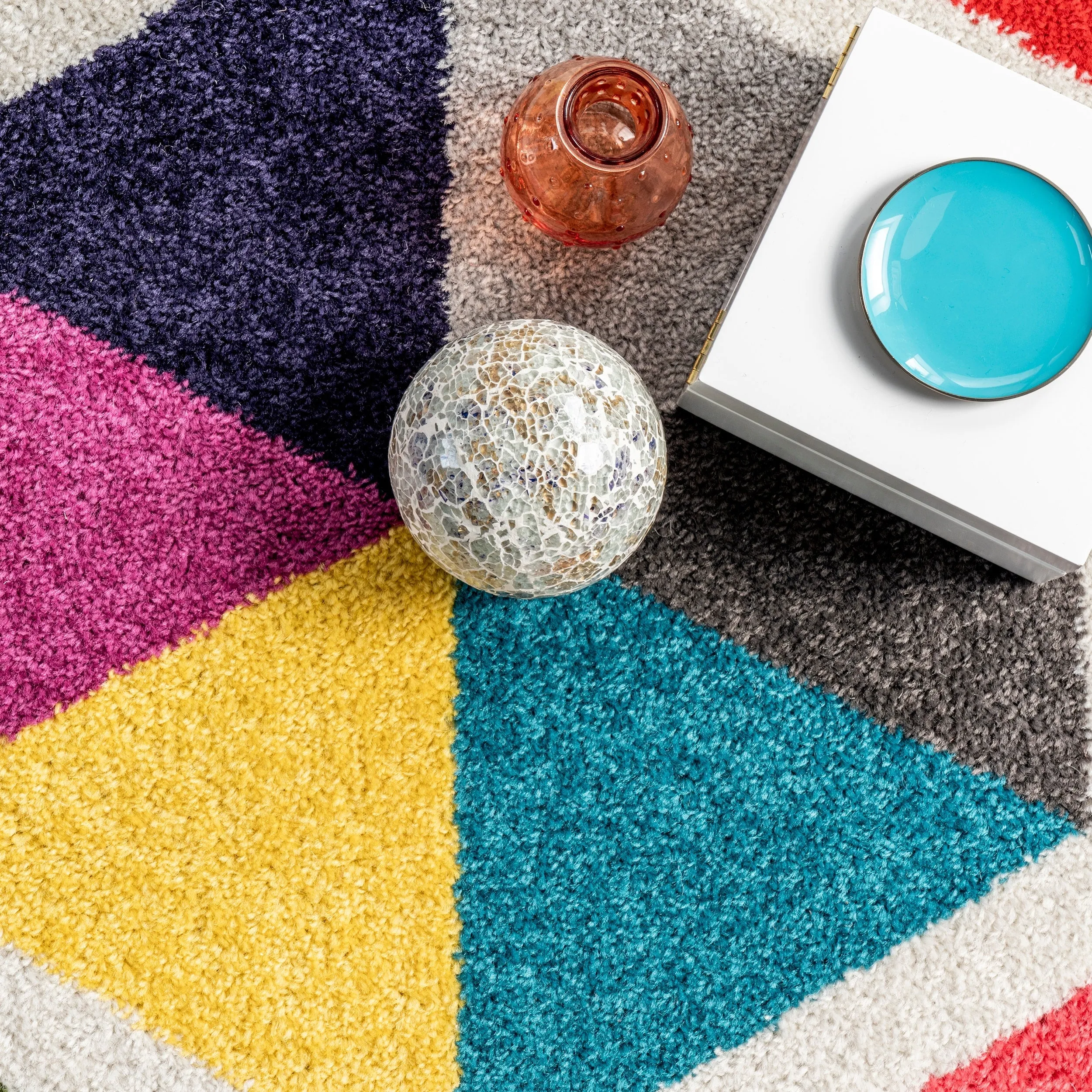 Nuloom Maris Colorful Geometric Tiles Area Rug