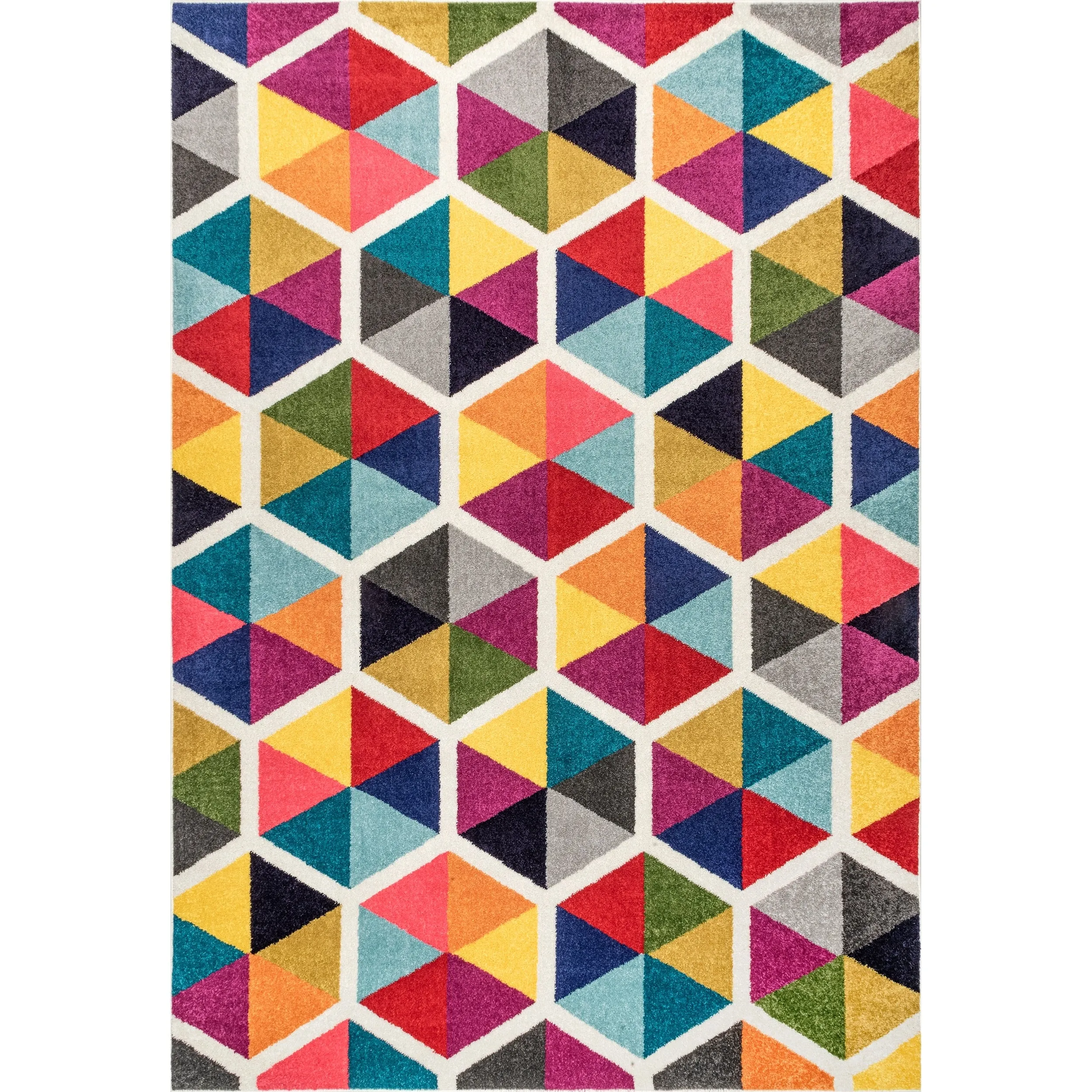 Nuloom Maris Colorful Geometric Tiles Area Rug