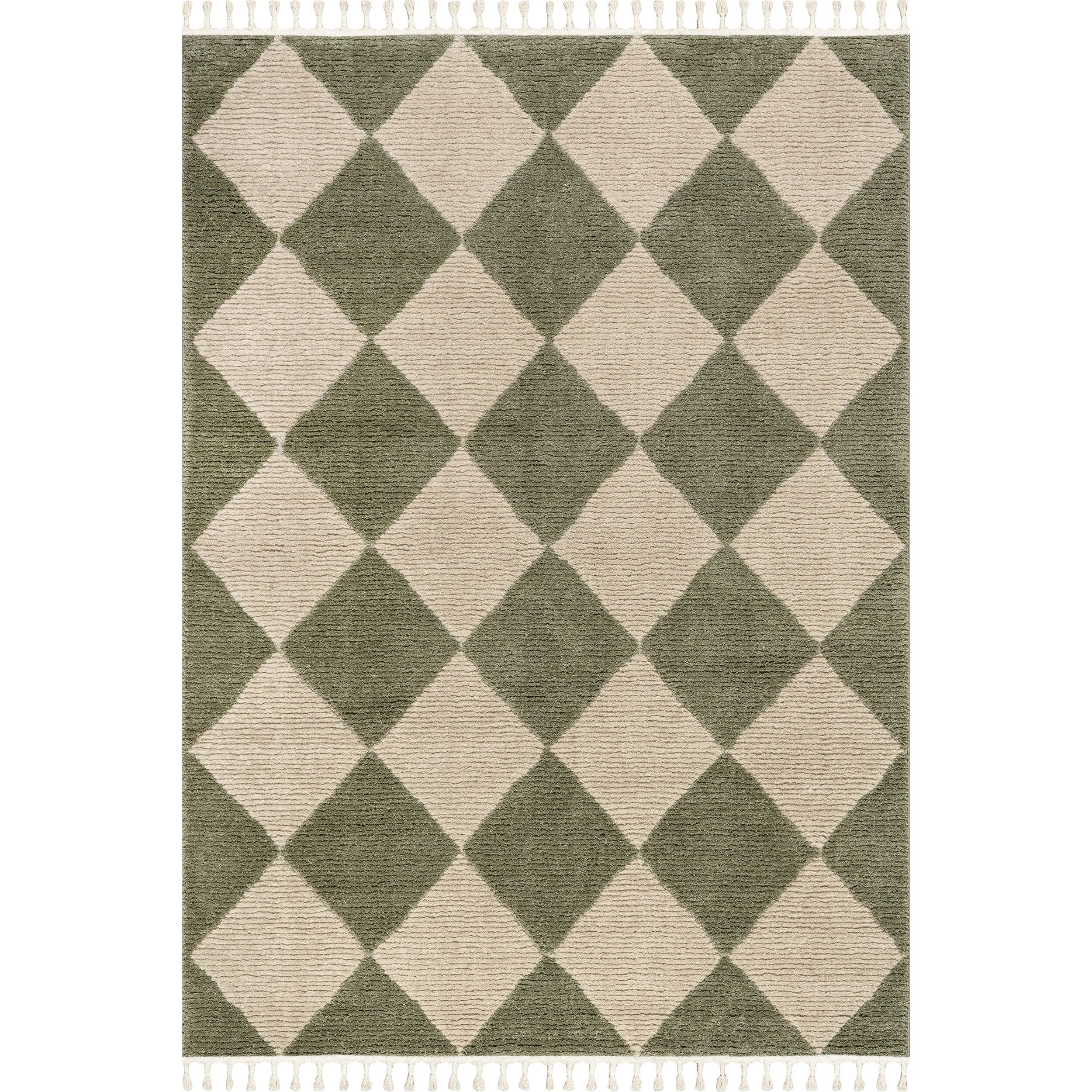 Nuloom Marissa High/Low Diamond Tassel Area Rug