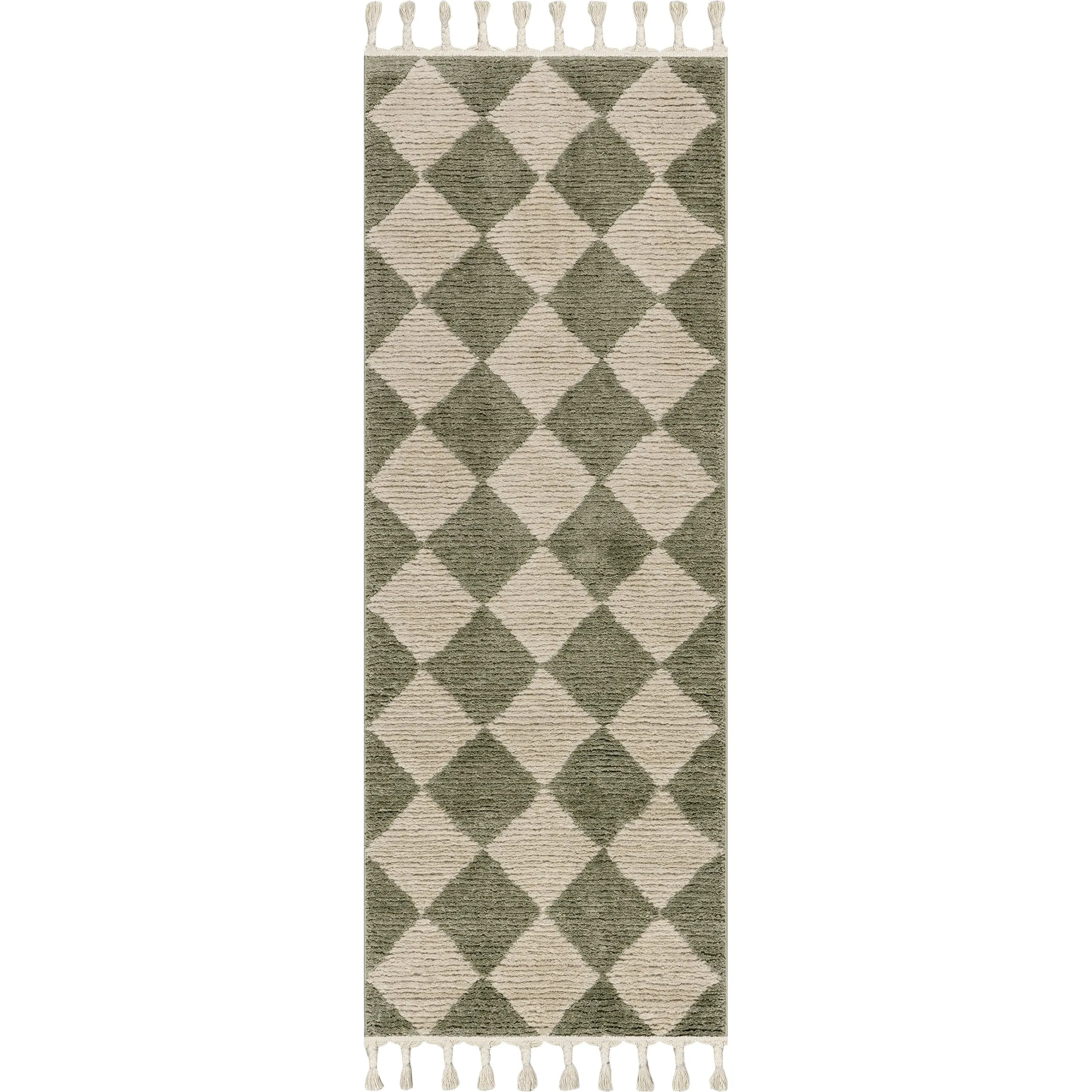 Nuloom Marissa High/Low Diamond Tassel Area Rug