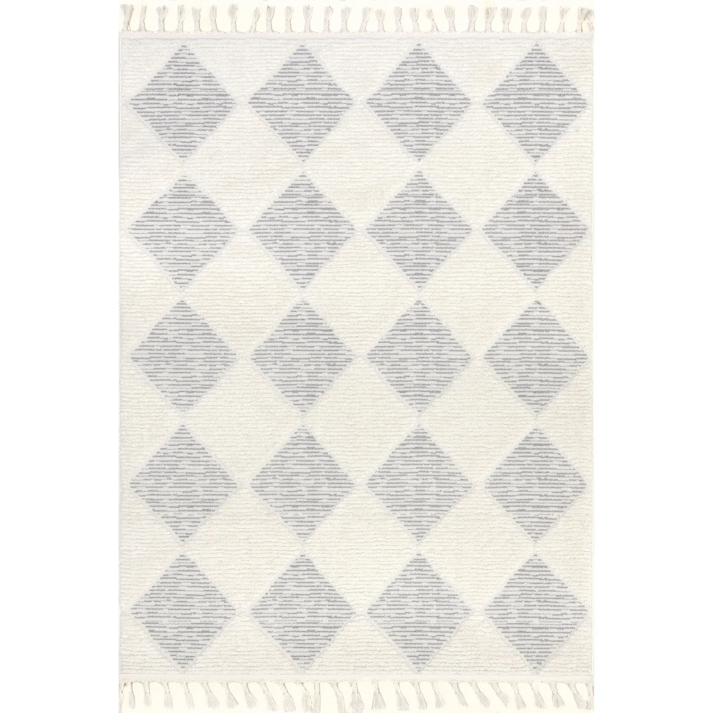 Nuloom Marissa High/Low Diamond Tassel Area Rug