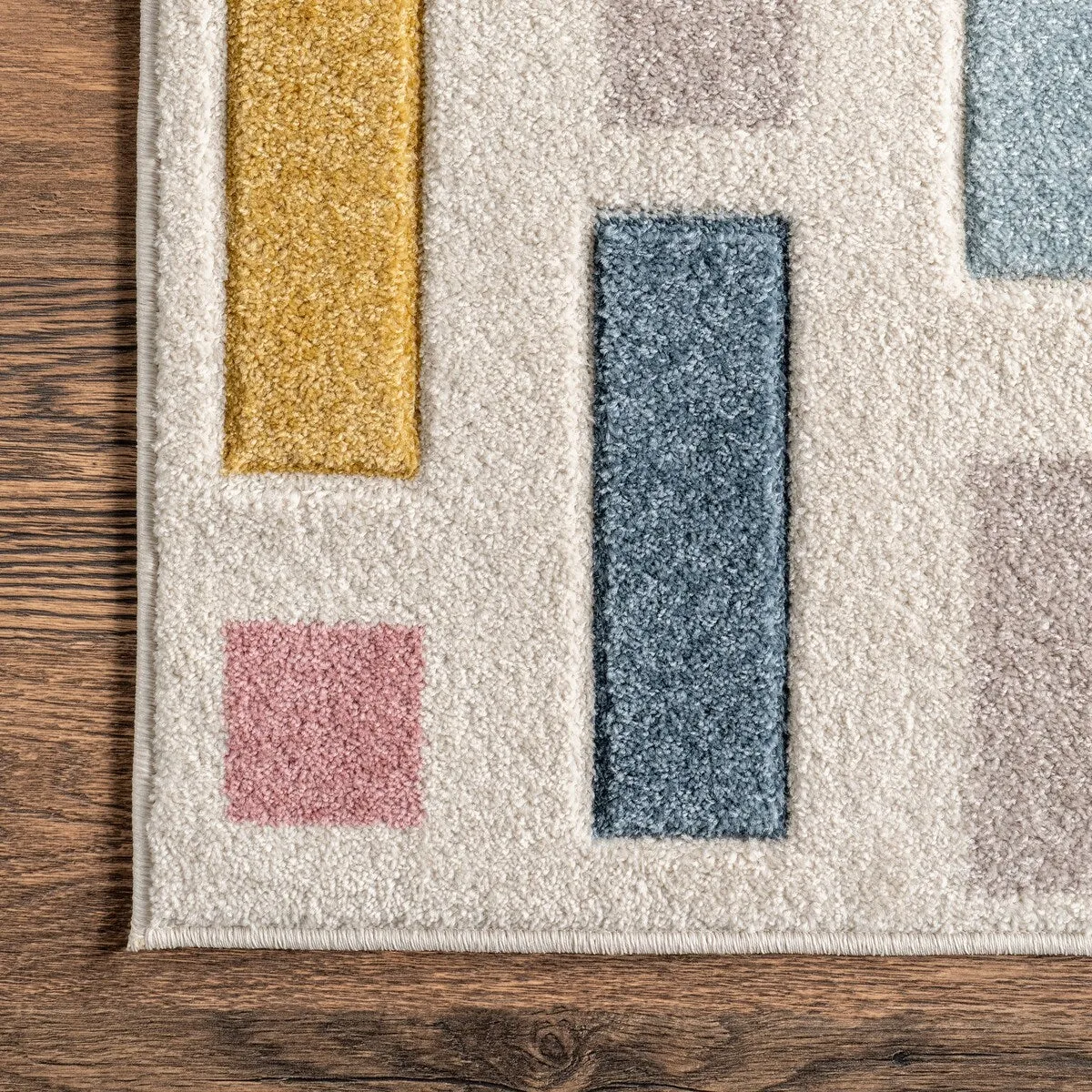 Nuloom Sandrine Scattered Blocks Kids Area Rug
