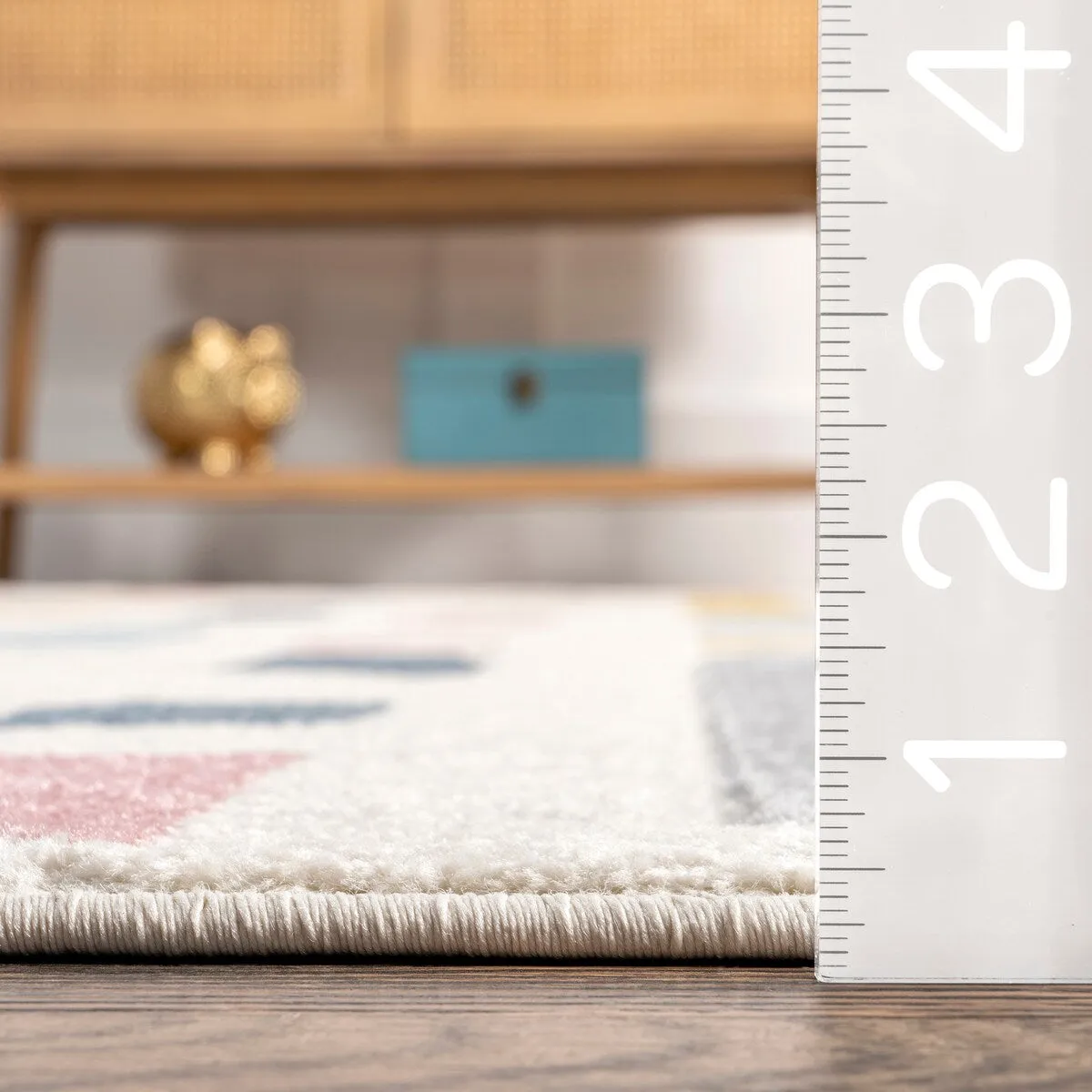 Nuloom Sandrine Scattered Blocks Kids Area Rug