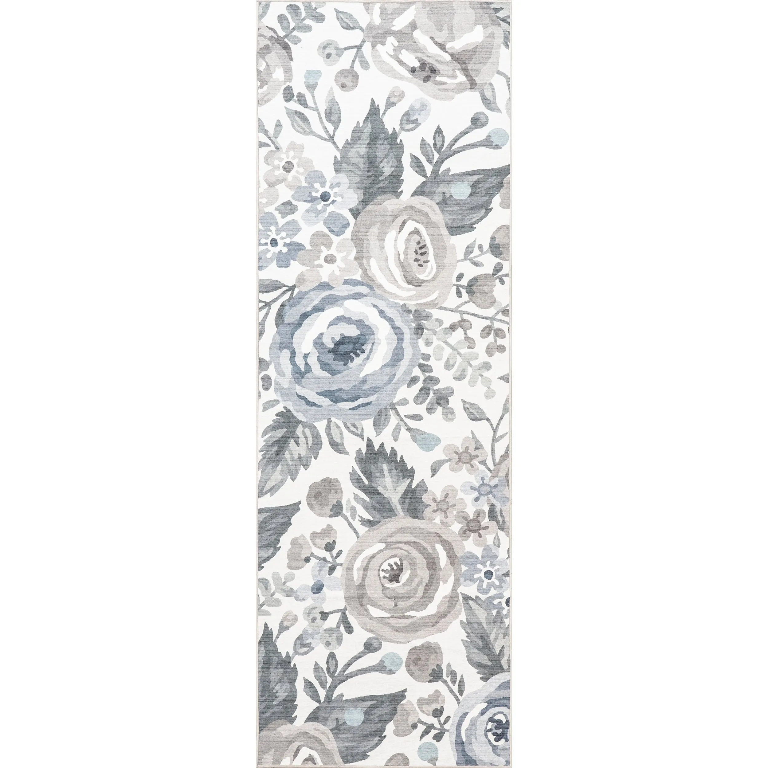Nuloom Tiffani Floral Machine Washable SplashGuard Area Rug