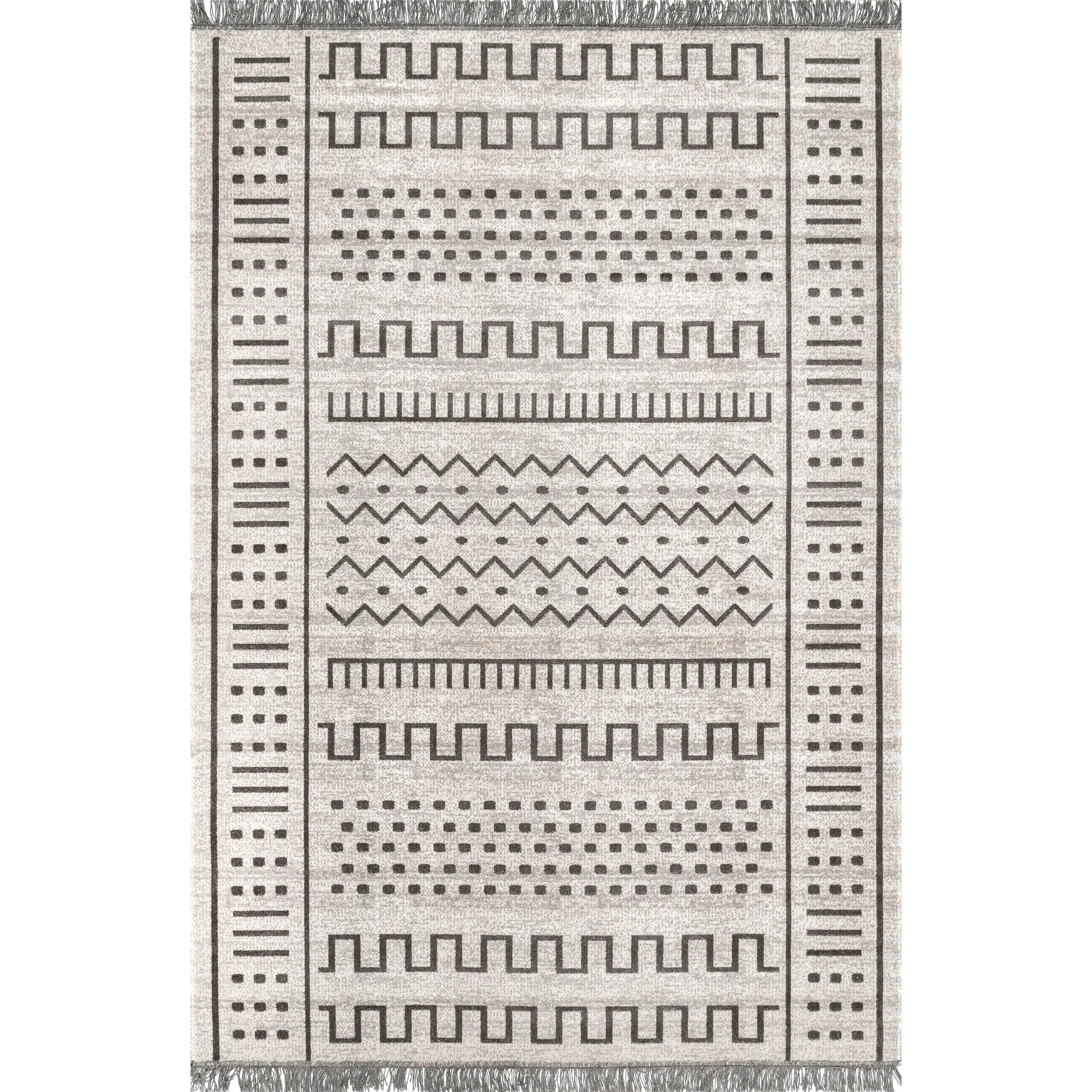 Nuloom Transitional Native Tribal Indoor/ Outdoor Tassels Area Rug