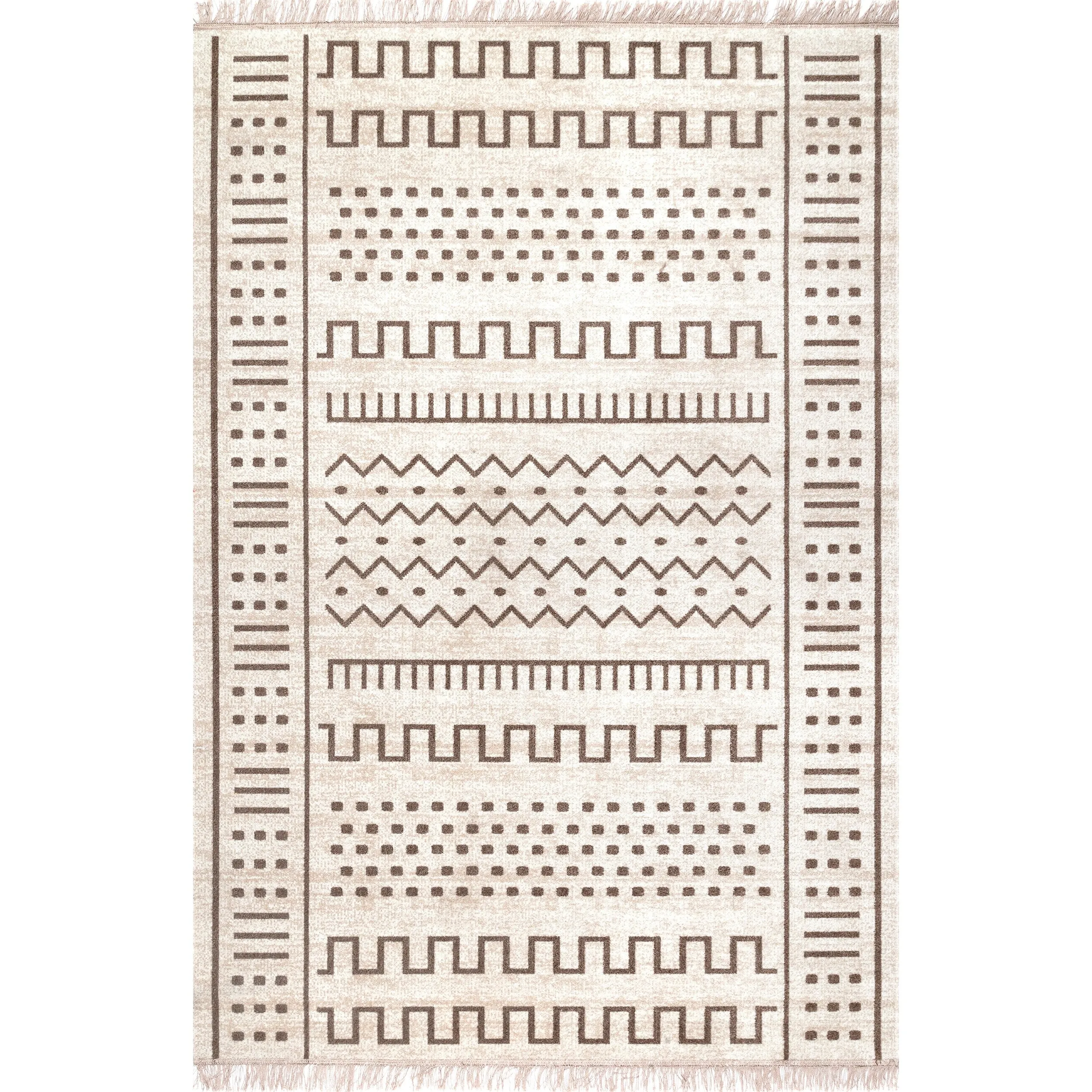 Nuloom Transitional Native Tribal Indoor/ Outdoor Tassels Area Rug