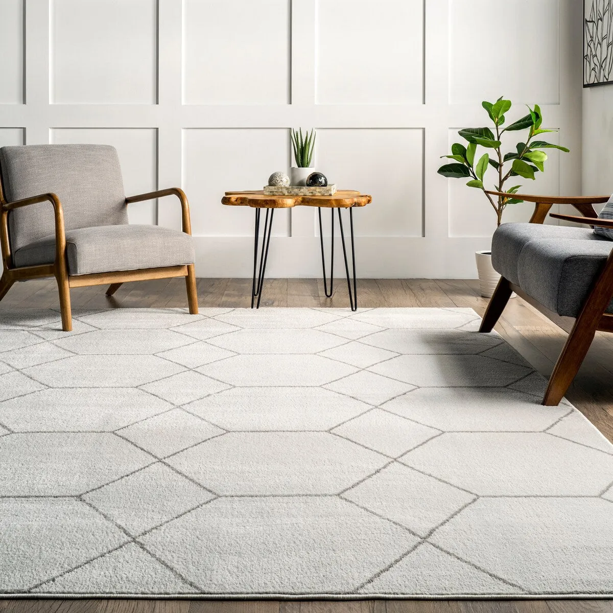 Nuloom Veronica Geometric Honeycomb Area Rug