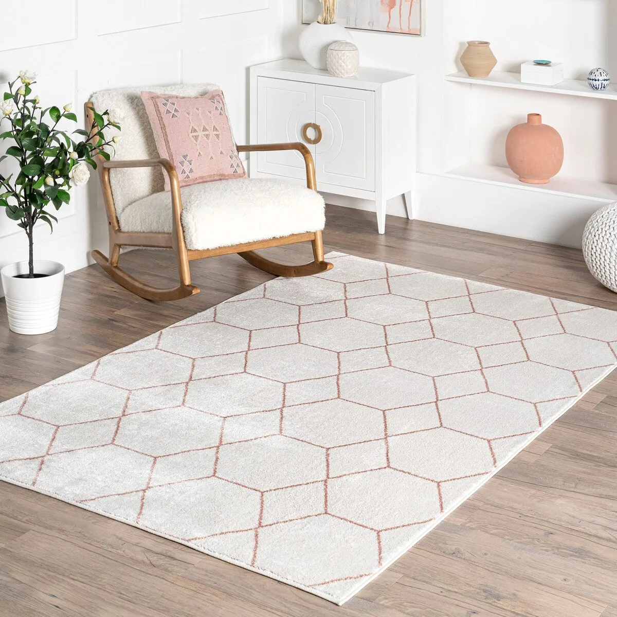 Nuloom Veronica Geometric Honeycomb Area Rug