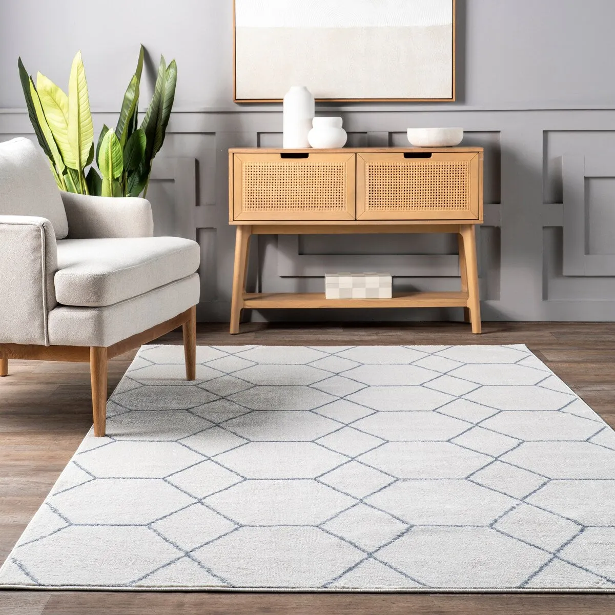 Nuloom Veronica Geometric Honeycomb Area Rug