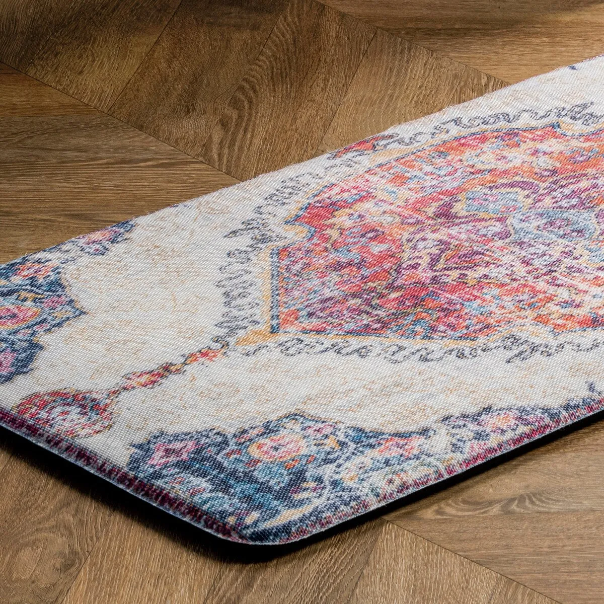 Nuloom Vintage Medallion Anti Fatigue Kitchen or Laundry Room Comfort Mat