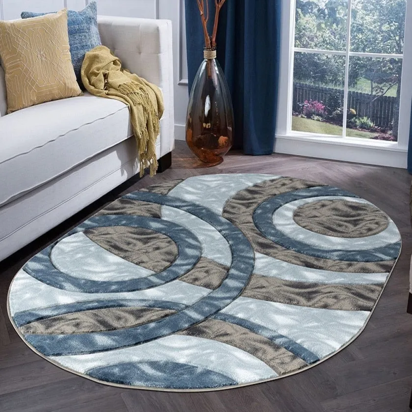 Orelsi Collection Abstract Area Rug