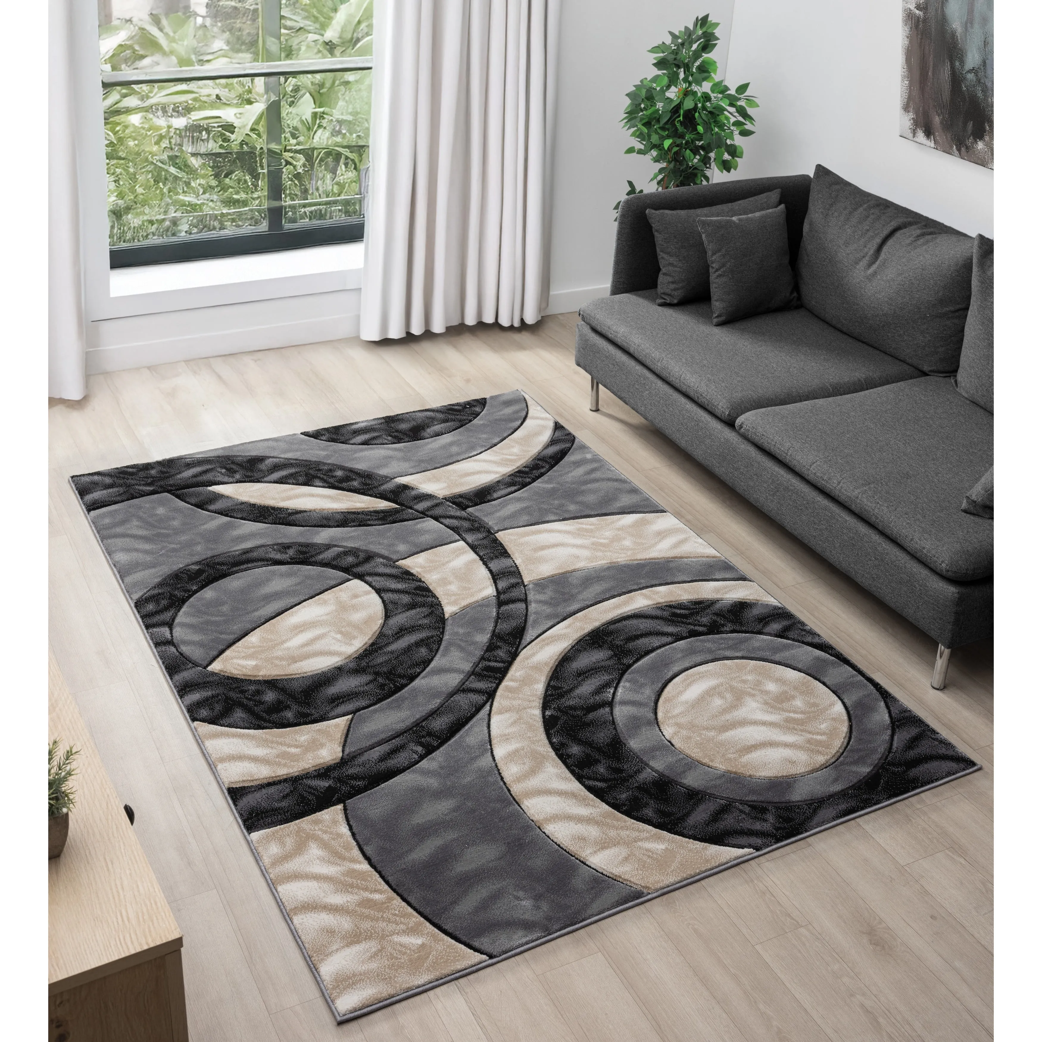 Orelsi Collection Abstract Area Rug