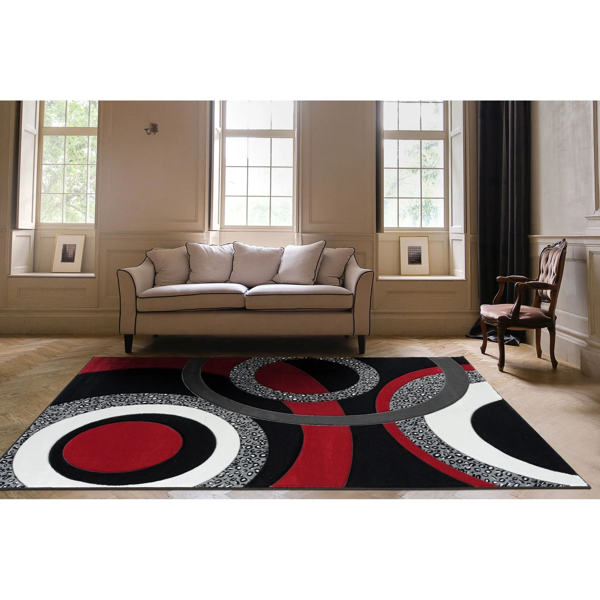 Orelsi Collection Abstract Area Rug