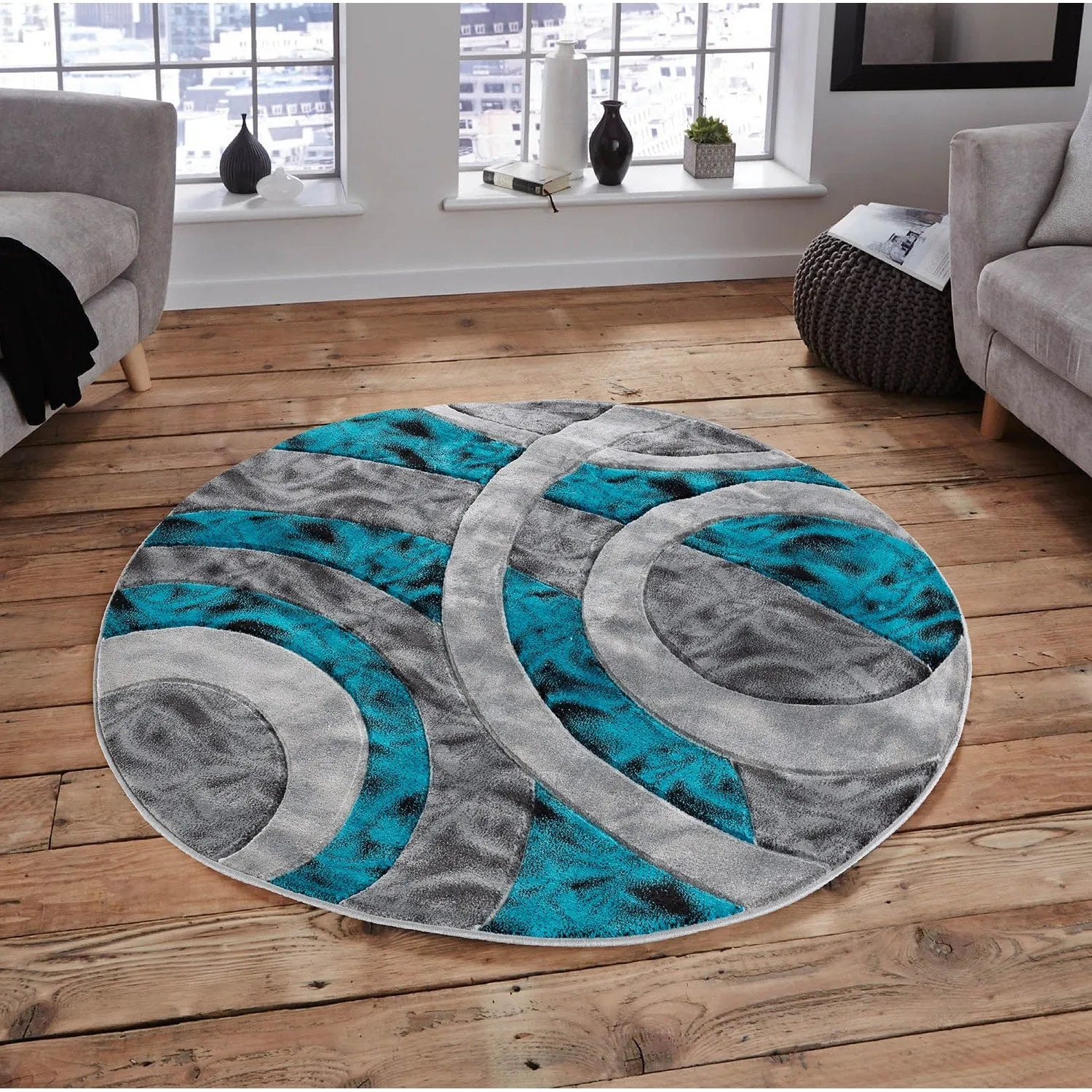 Orelsi Collection Abstract Area Rug