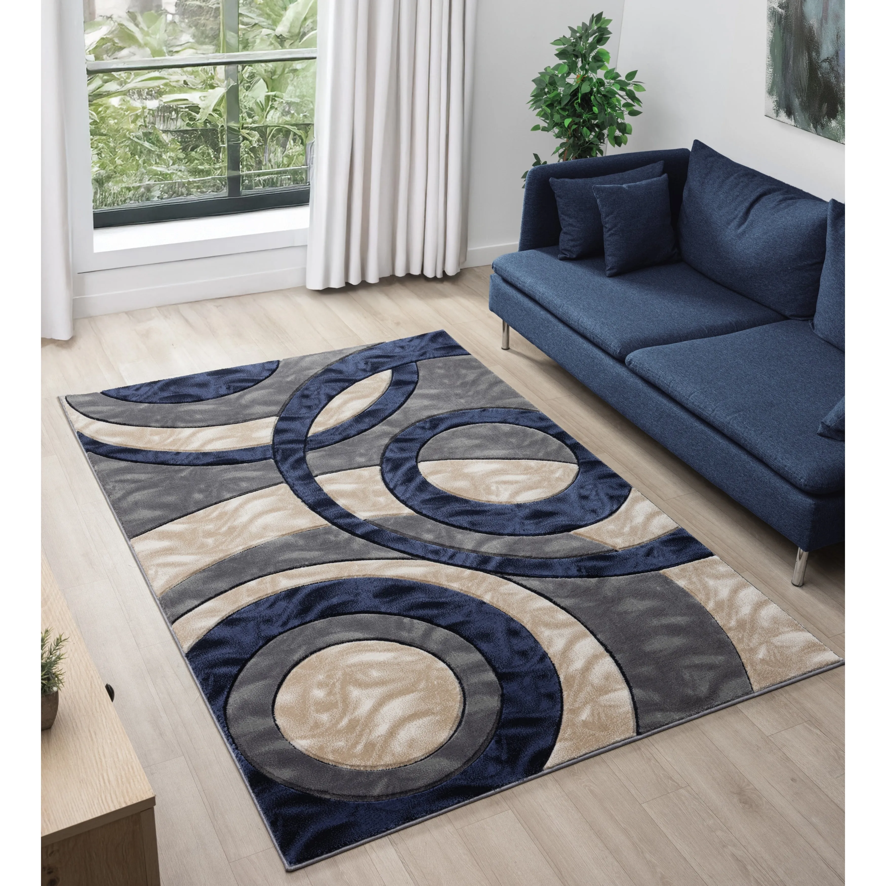 Orelsi Collection Abstract Area Rug