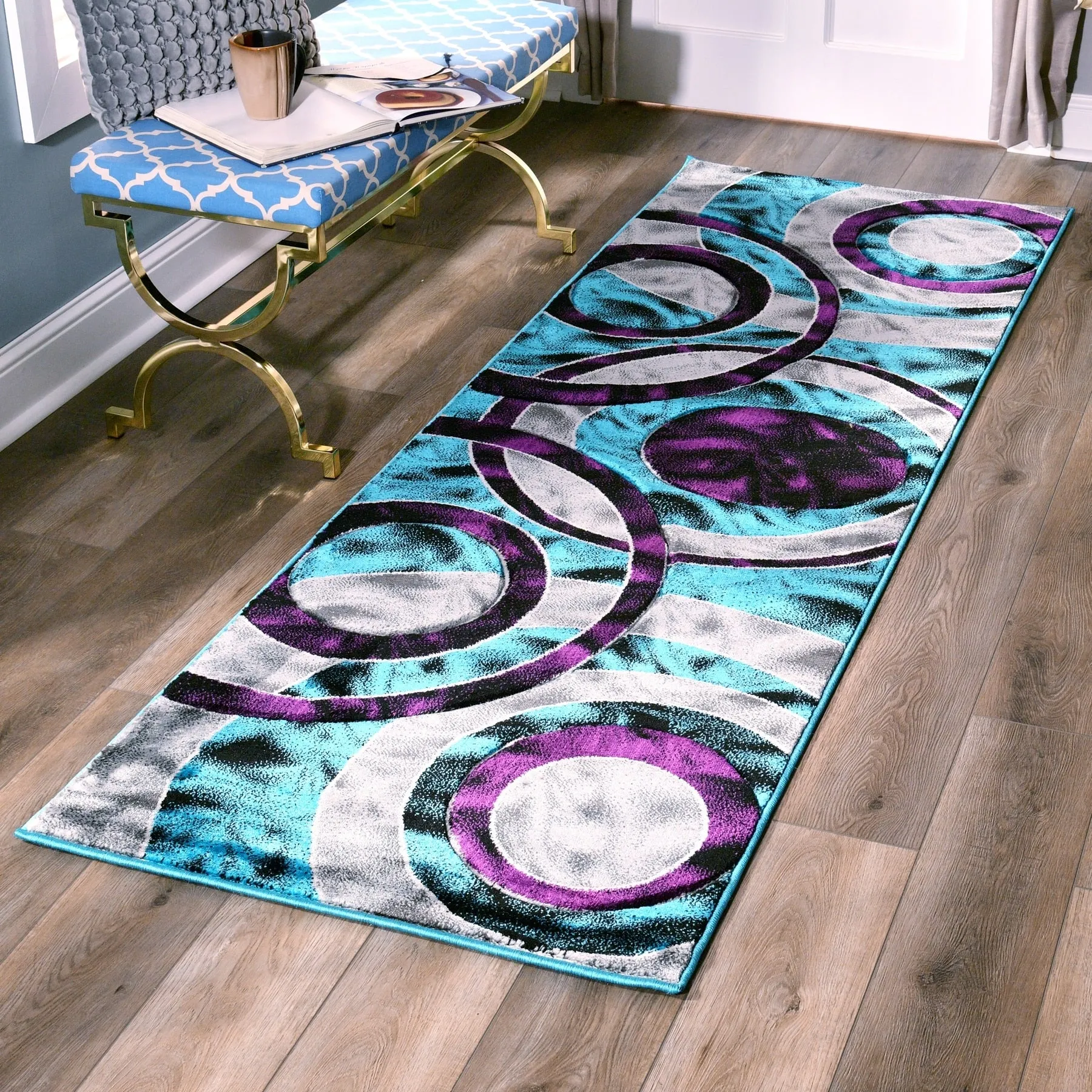 Orelsi Collection Abstract Area Rug