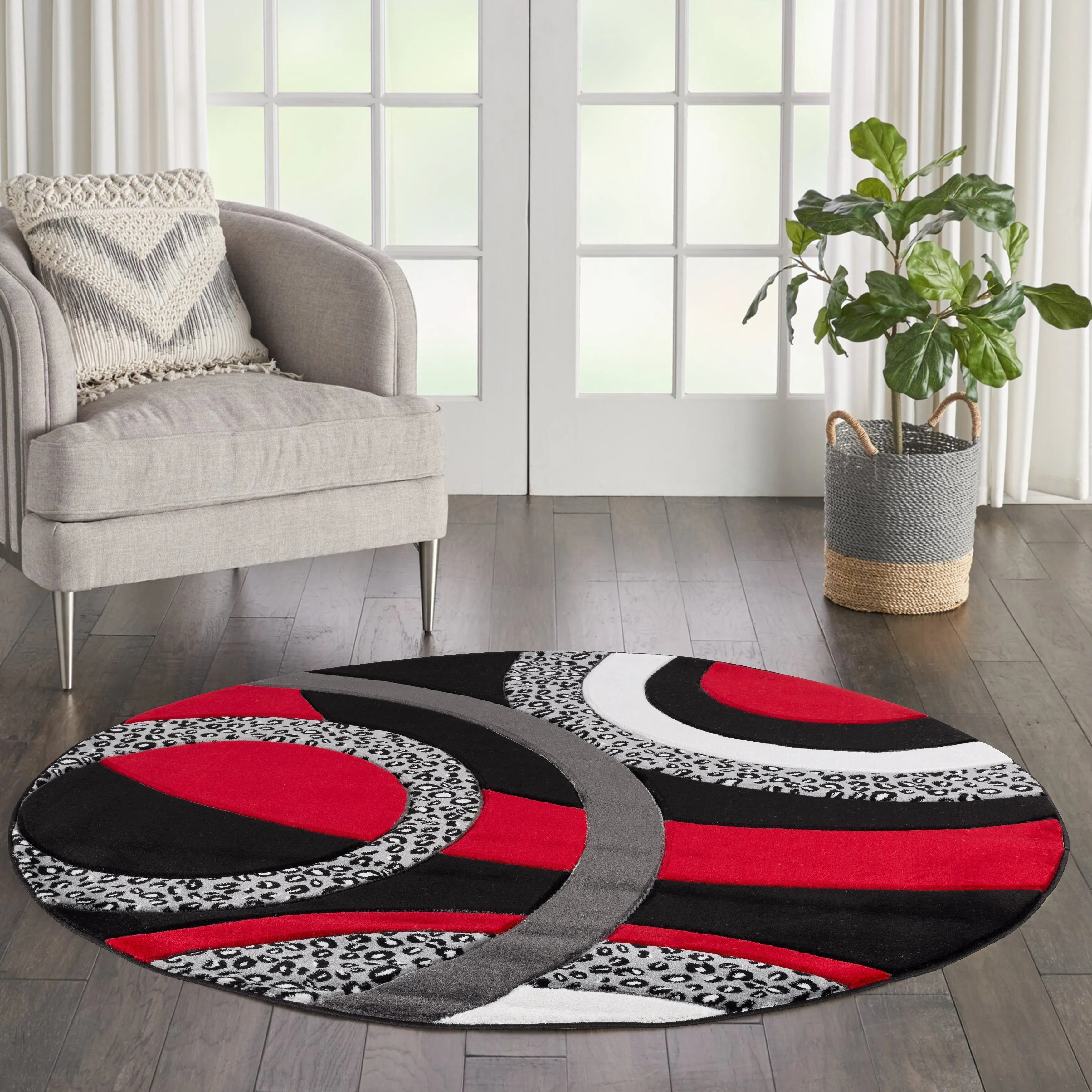 Orelsi Collection Abstract Area Rug