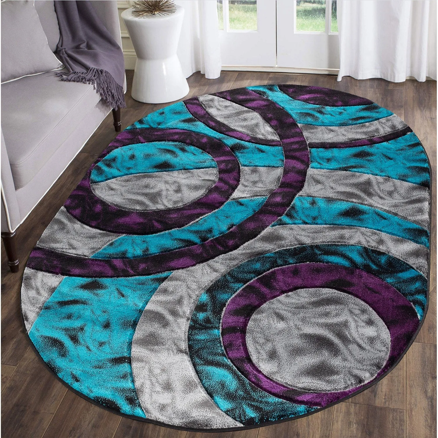 Orelsi Collection Abstract Area Rug