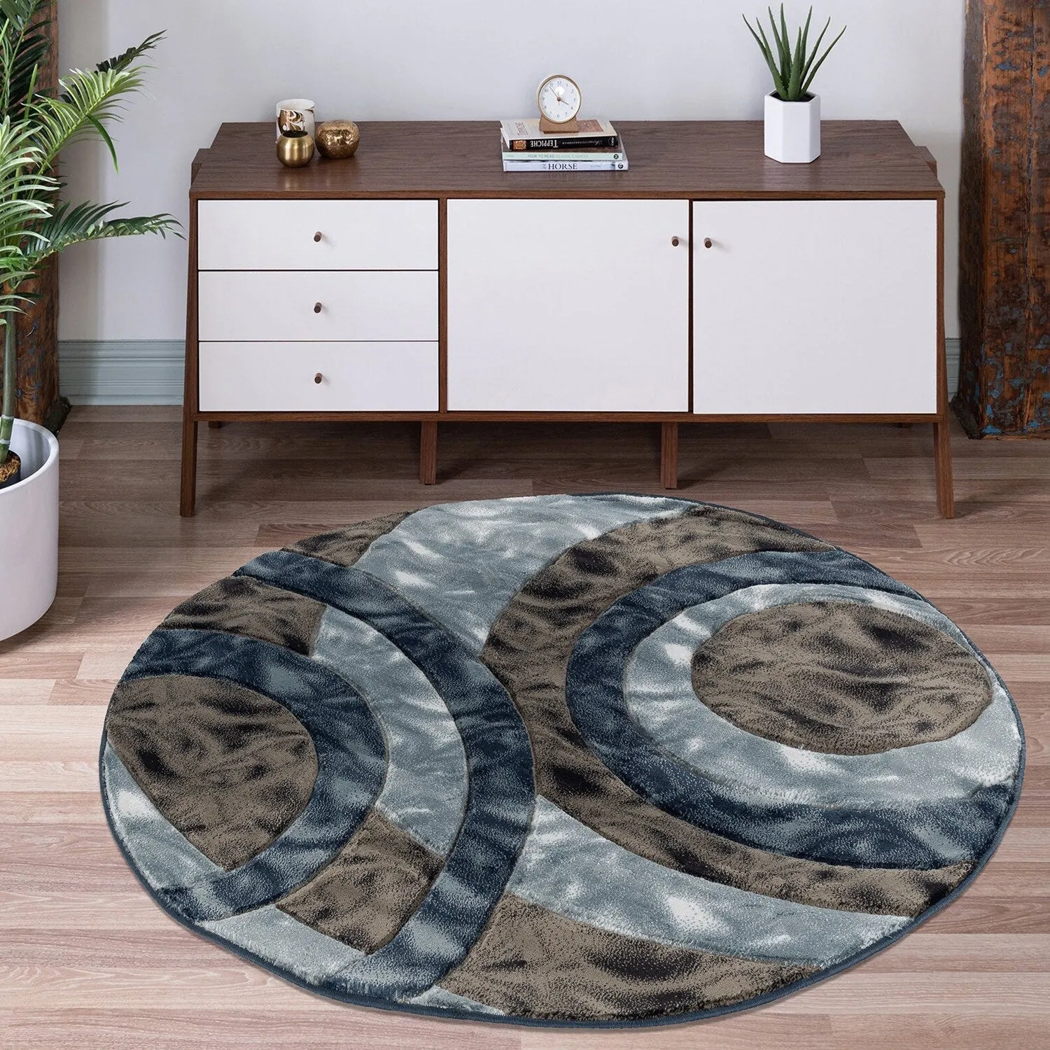 Orelsi Collection Abstract Area Rug
