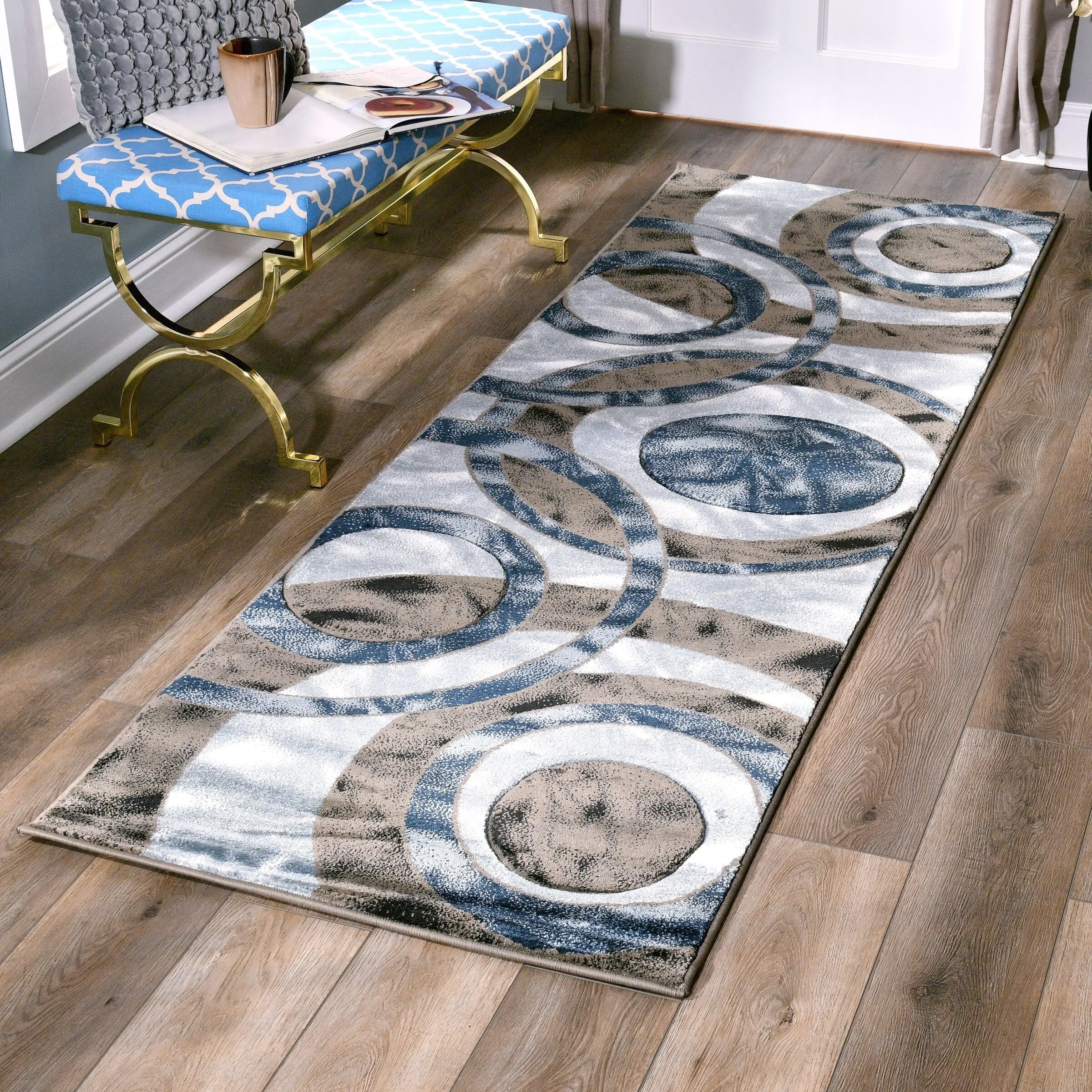 Orelsi Collection Abstract Area Rug