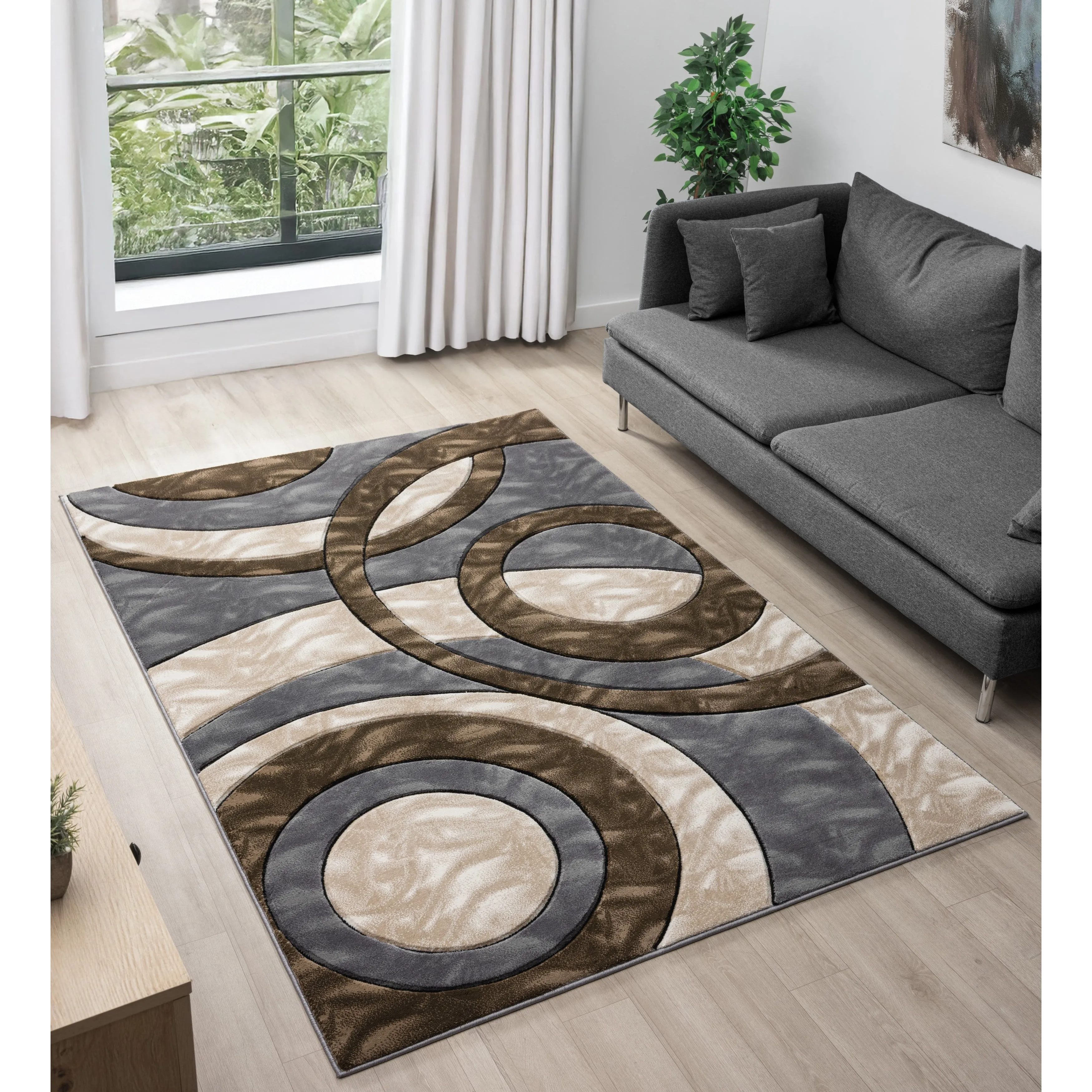Orelsi Collection Abstract Area Rug