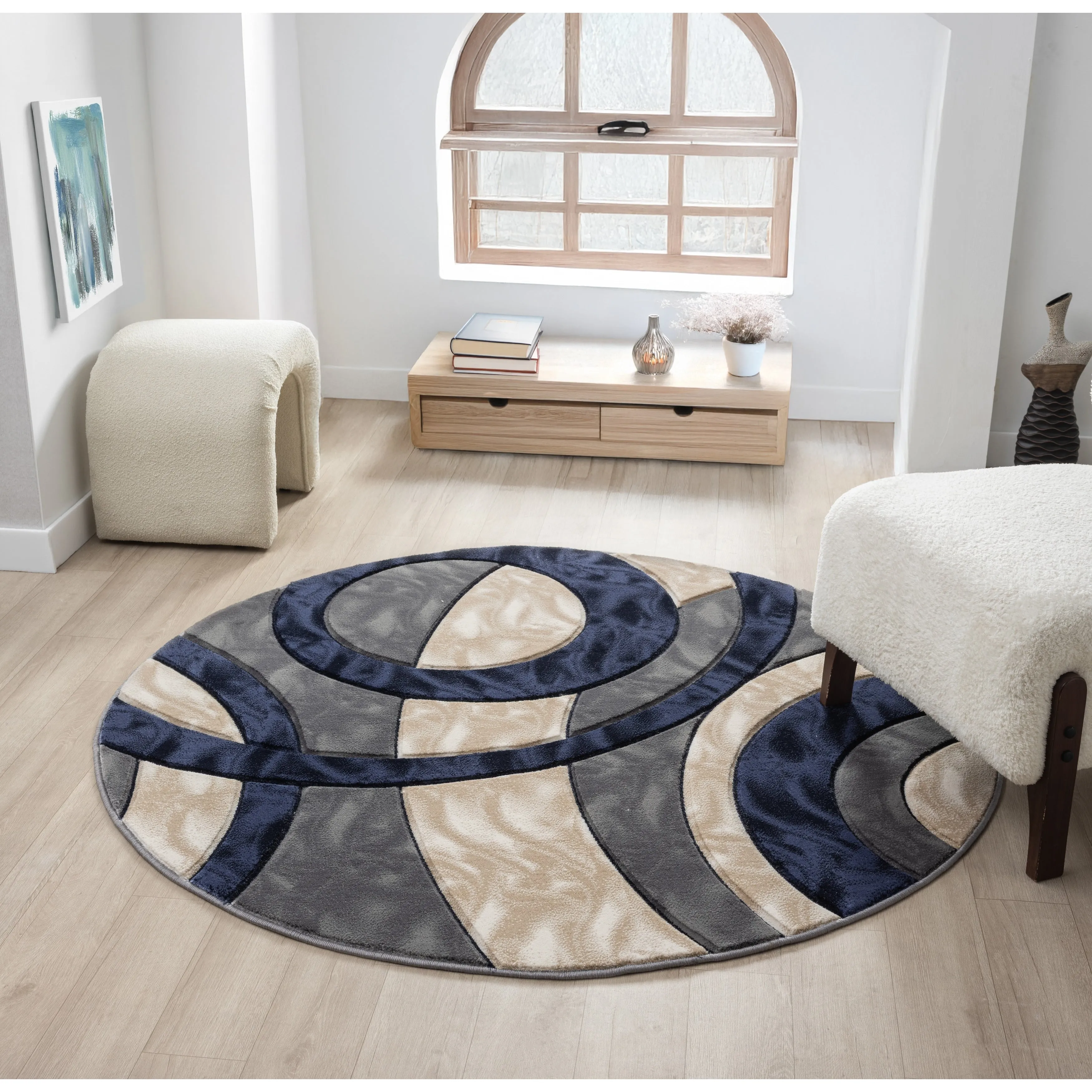 Orelsi Collection Abstract Area Rug