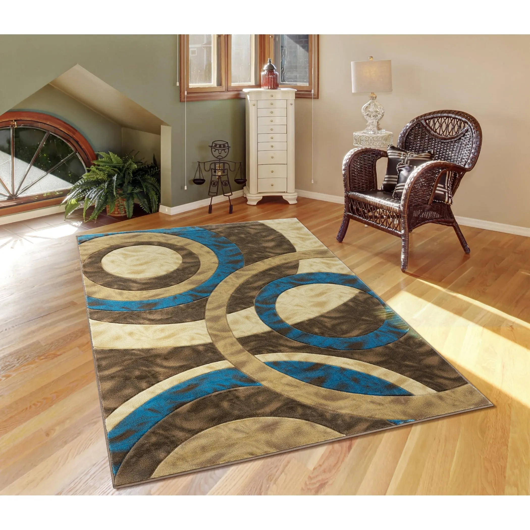 Orelsi Collection Abstract Area Rug