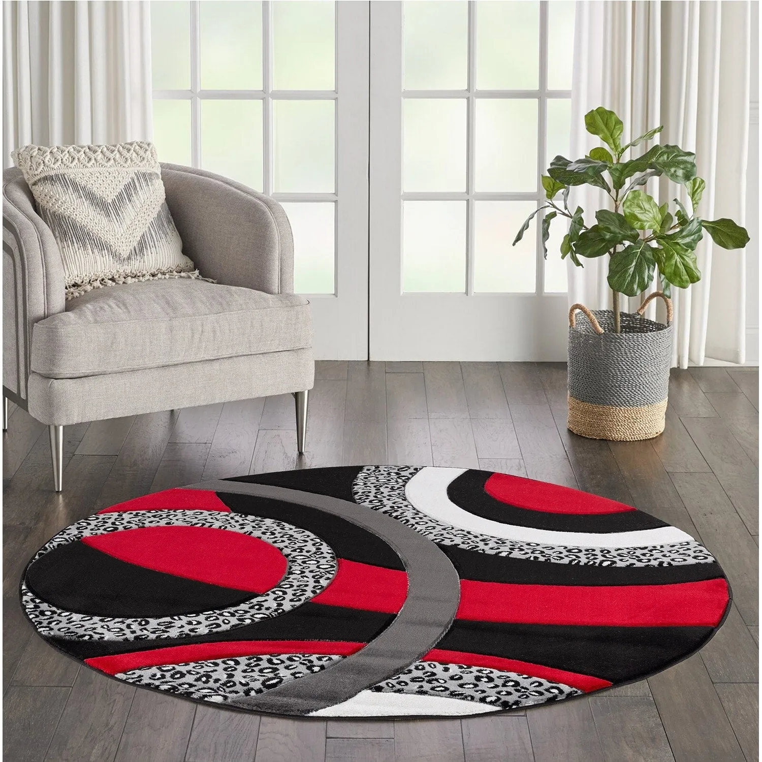 Orelsi Collection Abstract Area Rug