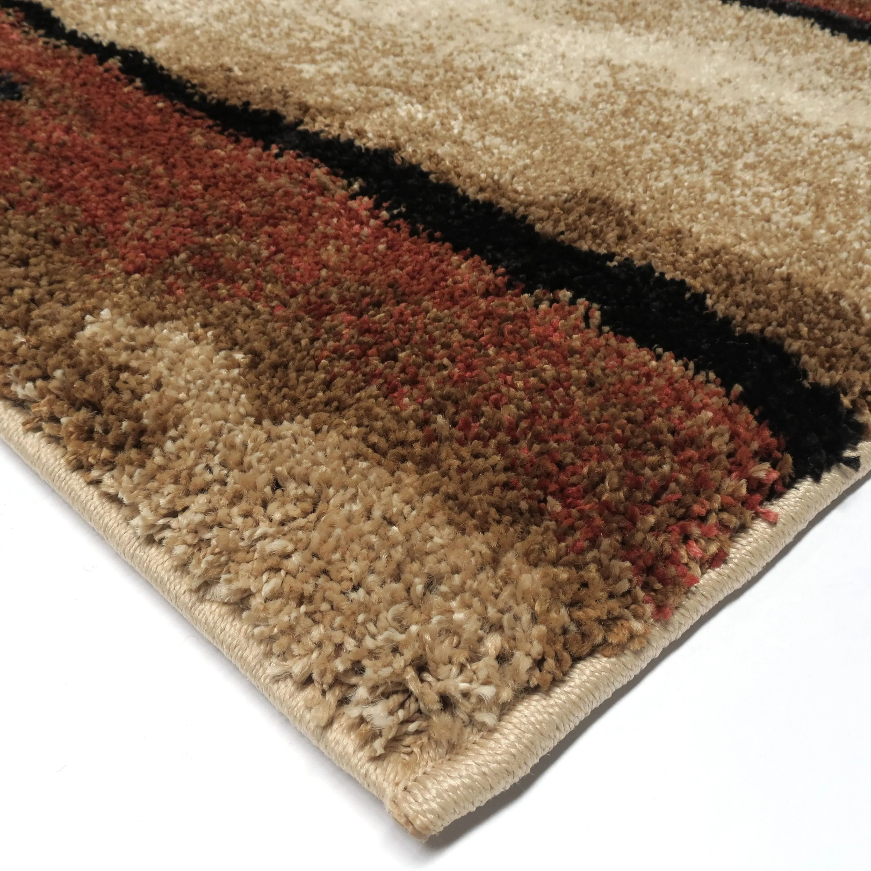 Orian Rugs Next Generation Beige Stripes Stain Resistant Area Rug
