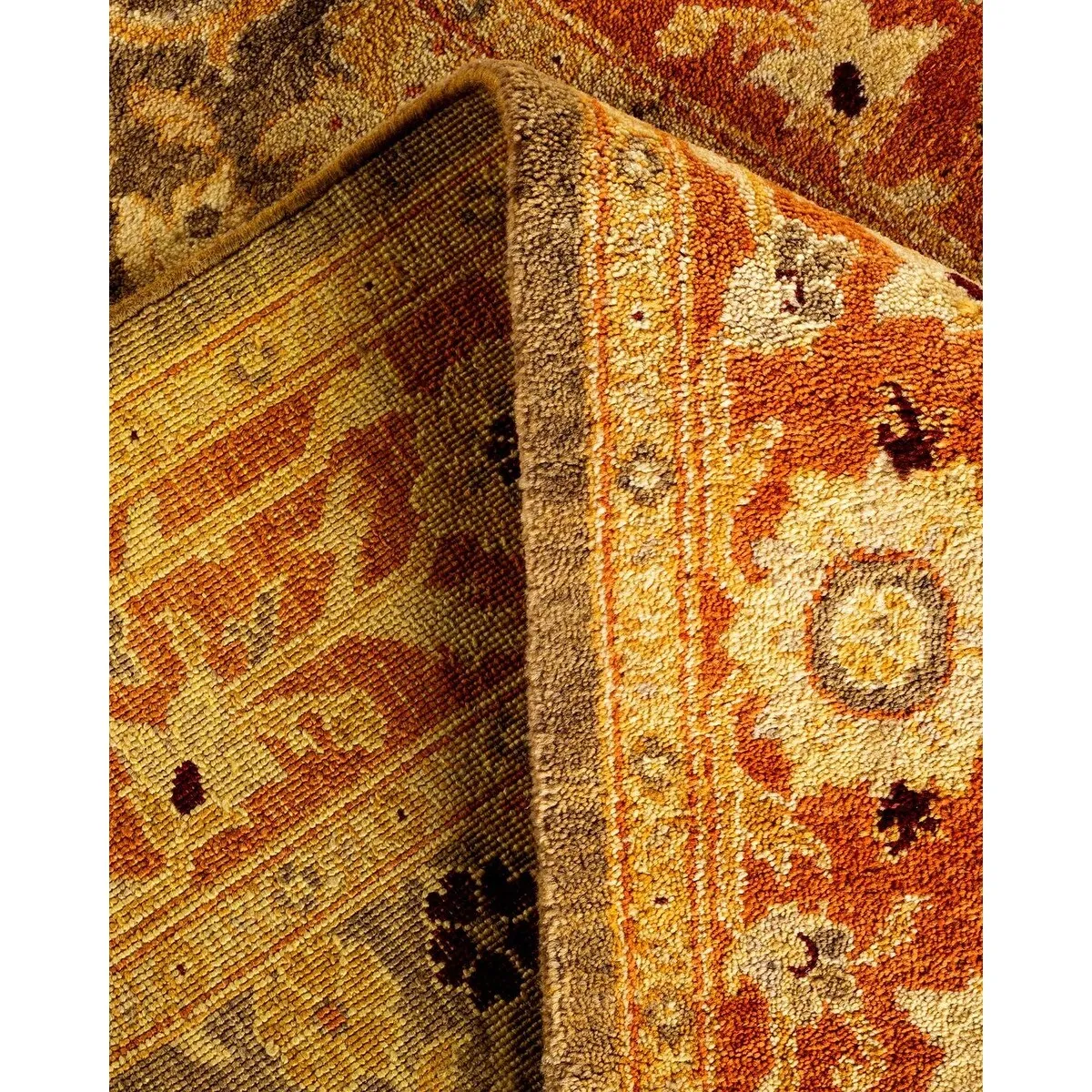 Overton Hand Knotted Wool Vintage Inspired Traditional Ottoman Green Runner Rug - 3' 1 x 22' 1