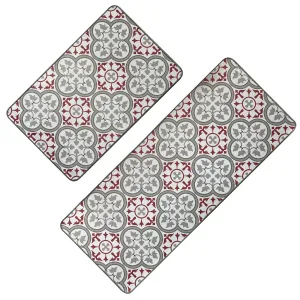 Paco Printed Kitchen Floor Mats - Tile Design